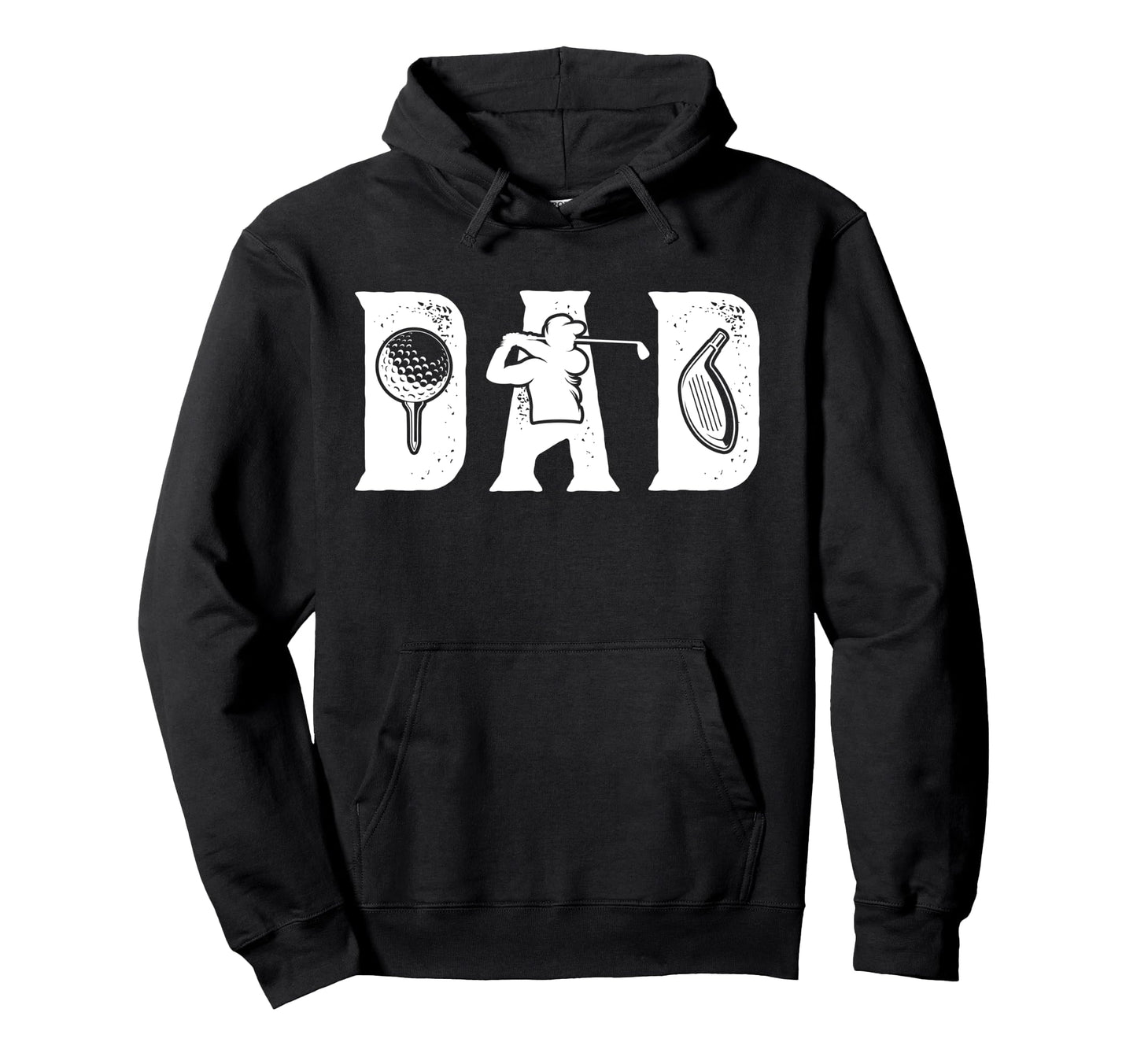 Golf Dad Golf Player Father Golfer Dad Hoodie - Unique Graphic Men Women - T-Shirt, Sweatshirt, Hoodie