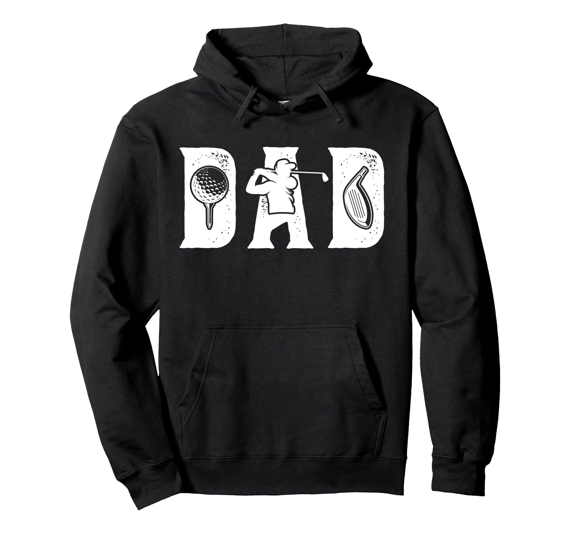Golf Dad Golf Player Father Golfer Dad Hoodie - Unique Graphic Men Women - T-Shirt, Sweatshirt, Hoodie
