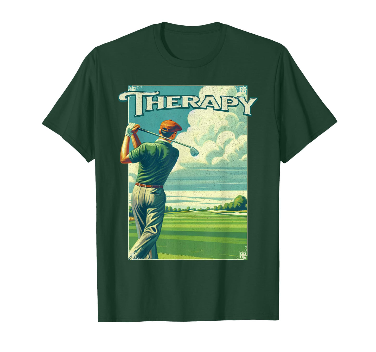 Funny Golfing Therapy Golf Buddy Husband T-Shirt - Streetwear Style Unisex - T-Shirt, Sweatshirt, Hoodie