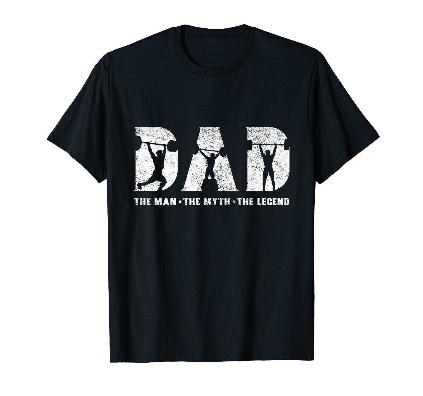 Weightlifting Dad Myth Legend Fathers Day T-Shirt - Custom Art Print Unisex - T-Shirt, Sweatshirt, Hoodie