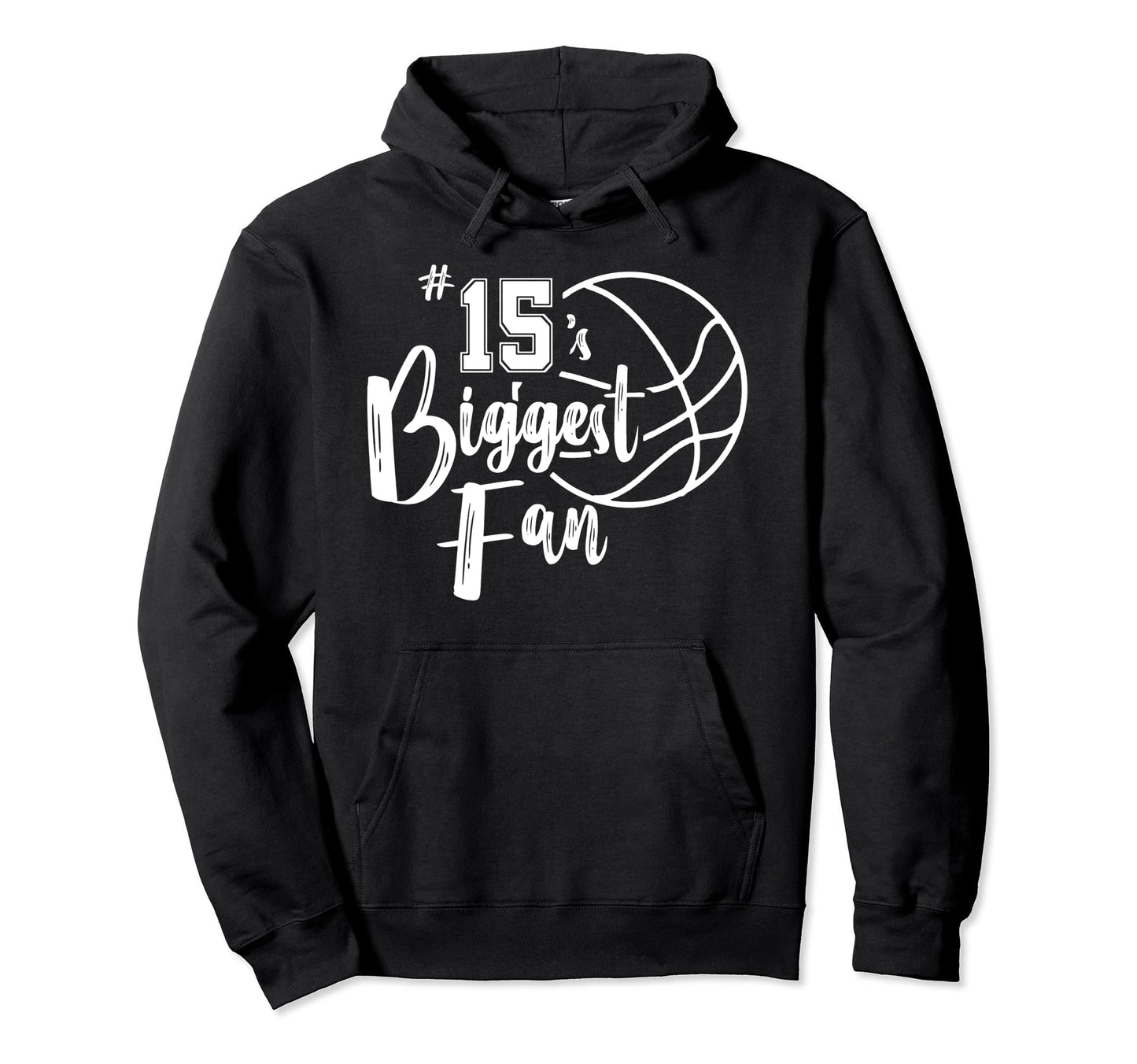 Number 15S Biggest Fan Basketball Hoodie - Aesthetic Graphic Men Women - T-Shirt, Sweatshirt, Hoodie