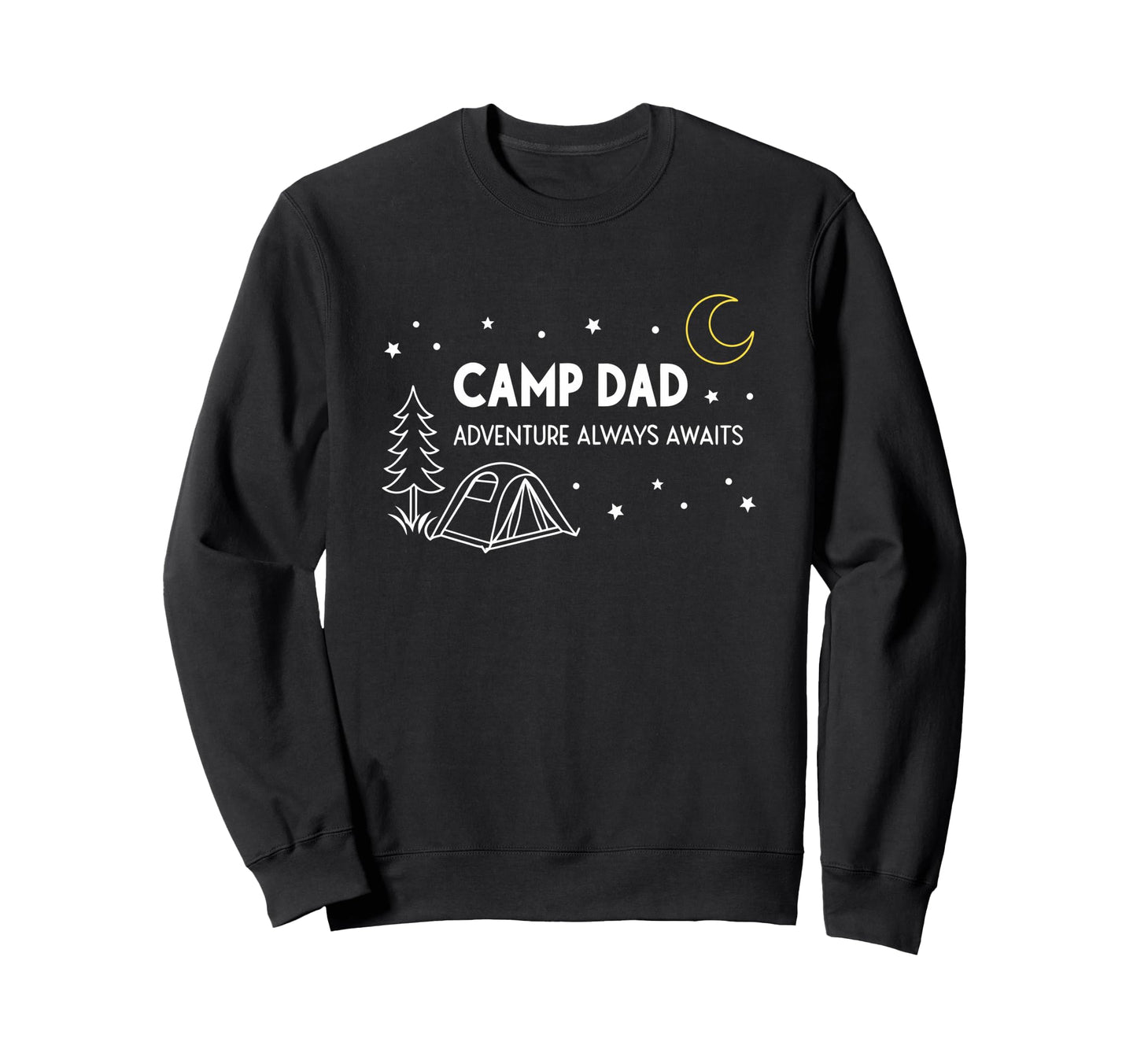 Fathers Day Camp Dad Adventure Sweatshirt - Minimalist Print for Adults - T-Shirt, Sweatshirt, Hoodie