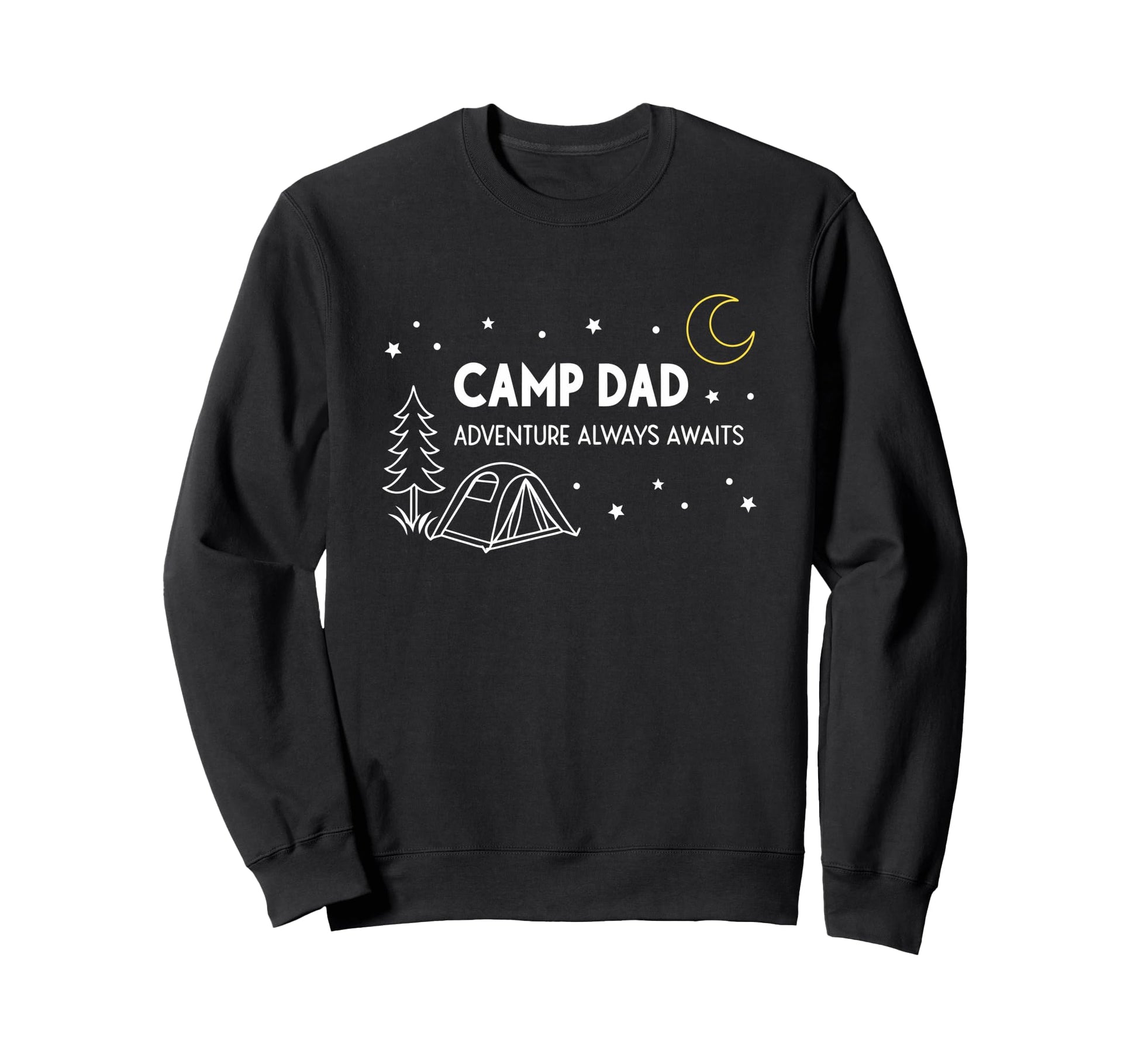 Fathers Day Camp Dad Adventure Sweatshirt - Minimalist Print for Adults - T-Shirt, Sweatshirt, Hoodie