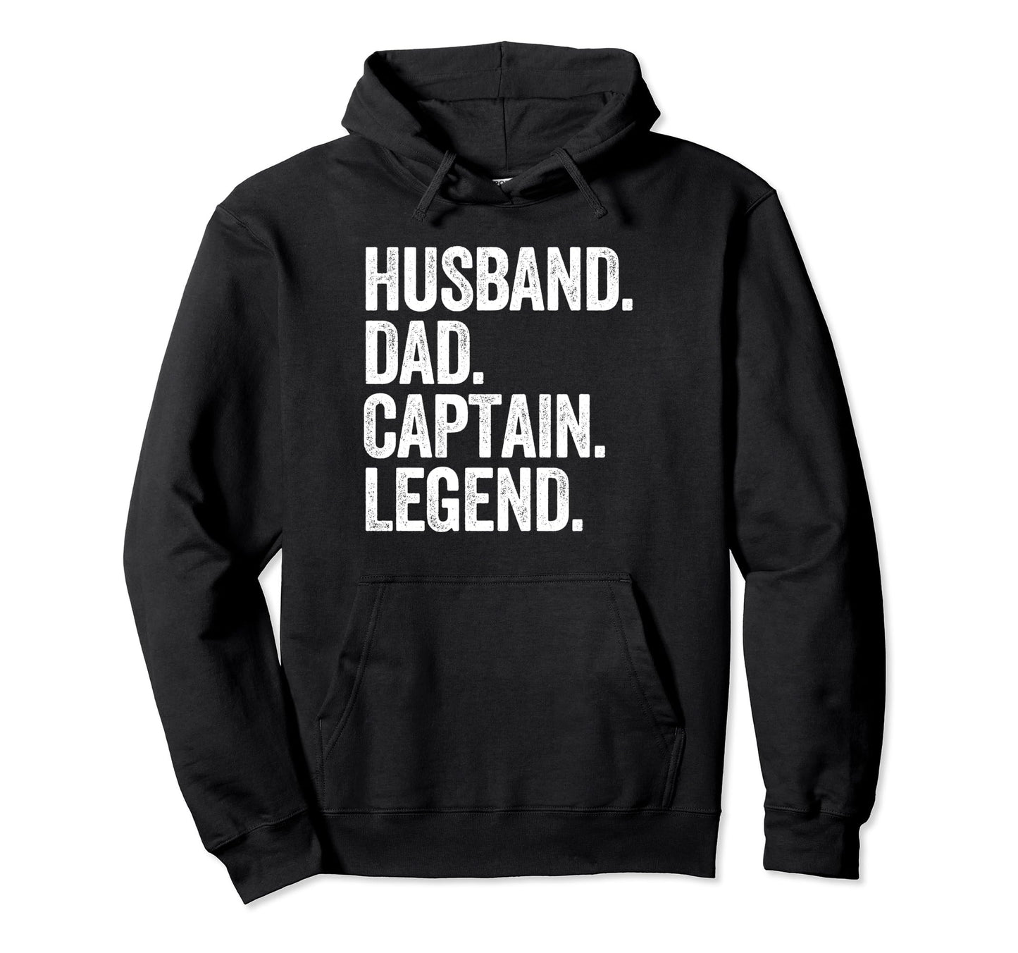 Husband Dad Captain Funny Boating Boat Hoodie - Custom Art Print Men Women - T-Shirt, Sweatshirt, Hoodie