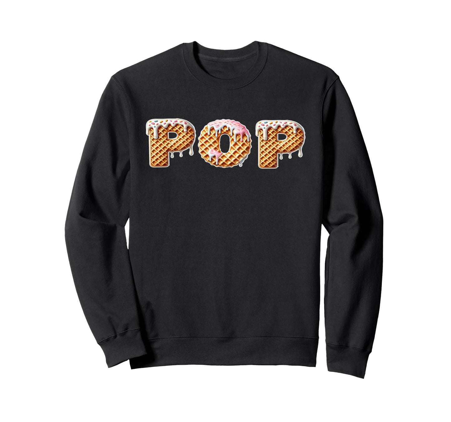 Ice Cream Waffle Cone Daddy Pop Sweatshirt - Aesthetic Graphic for Adults - T-Shirt, Sweatshirt, Hoodie