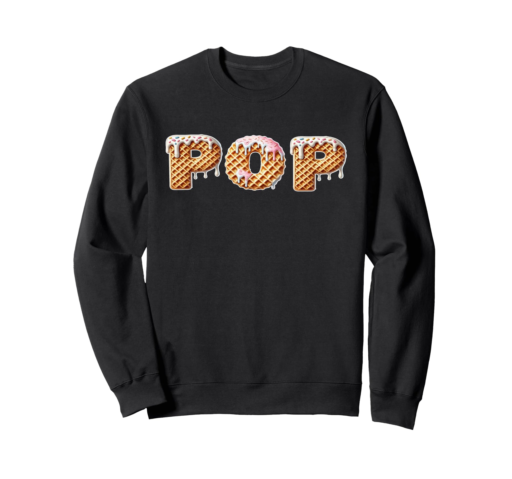 Ice Cream Waffle Cone Daddy Pop Sweatshirt - Aesthetic Graphic for Adults - T-Shirt, Sweatshirt, Hoodie