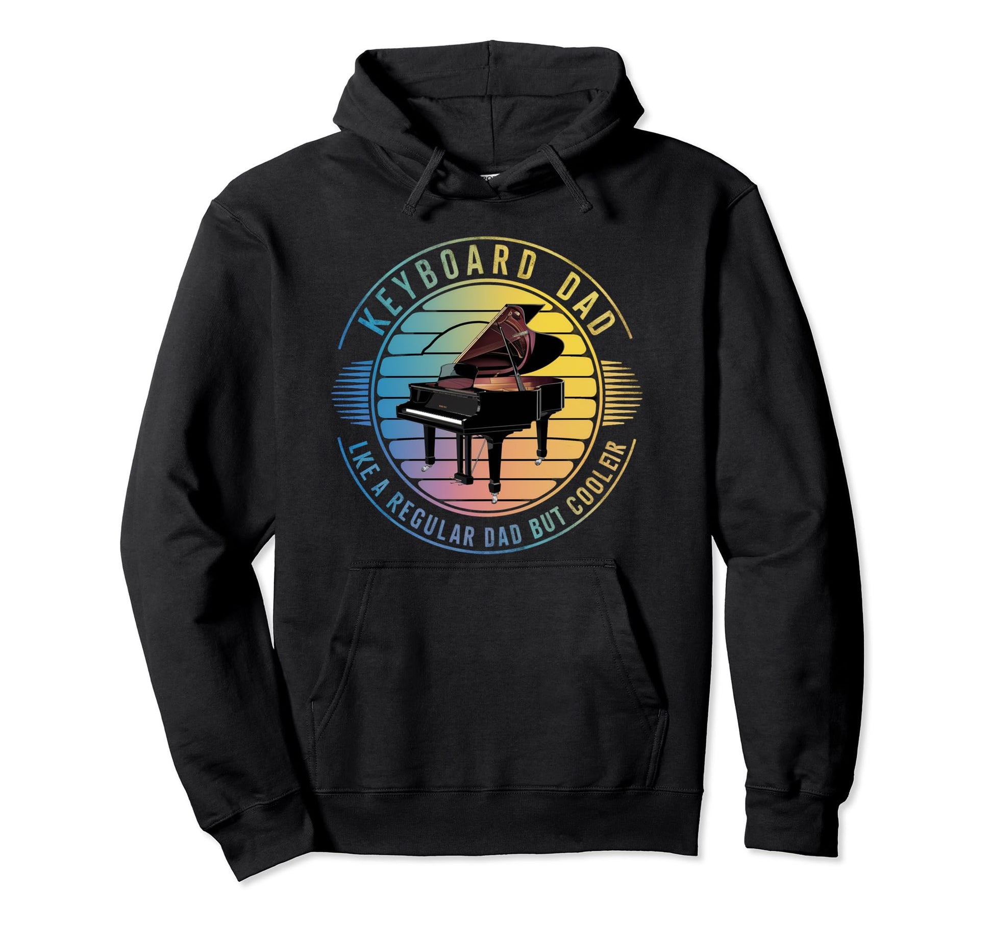 Keyboard Dad Like Normal Dad But Cooler Hoodie - Aesthetic Graphic Unisex - T-Shirt, Sweatshirt, Hoodie