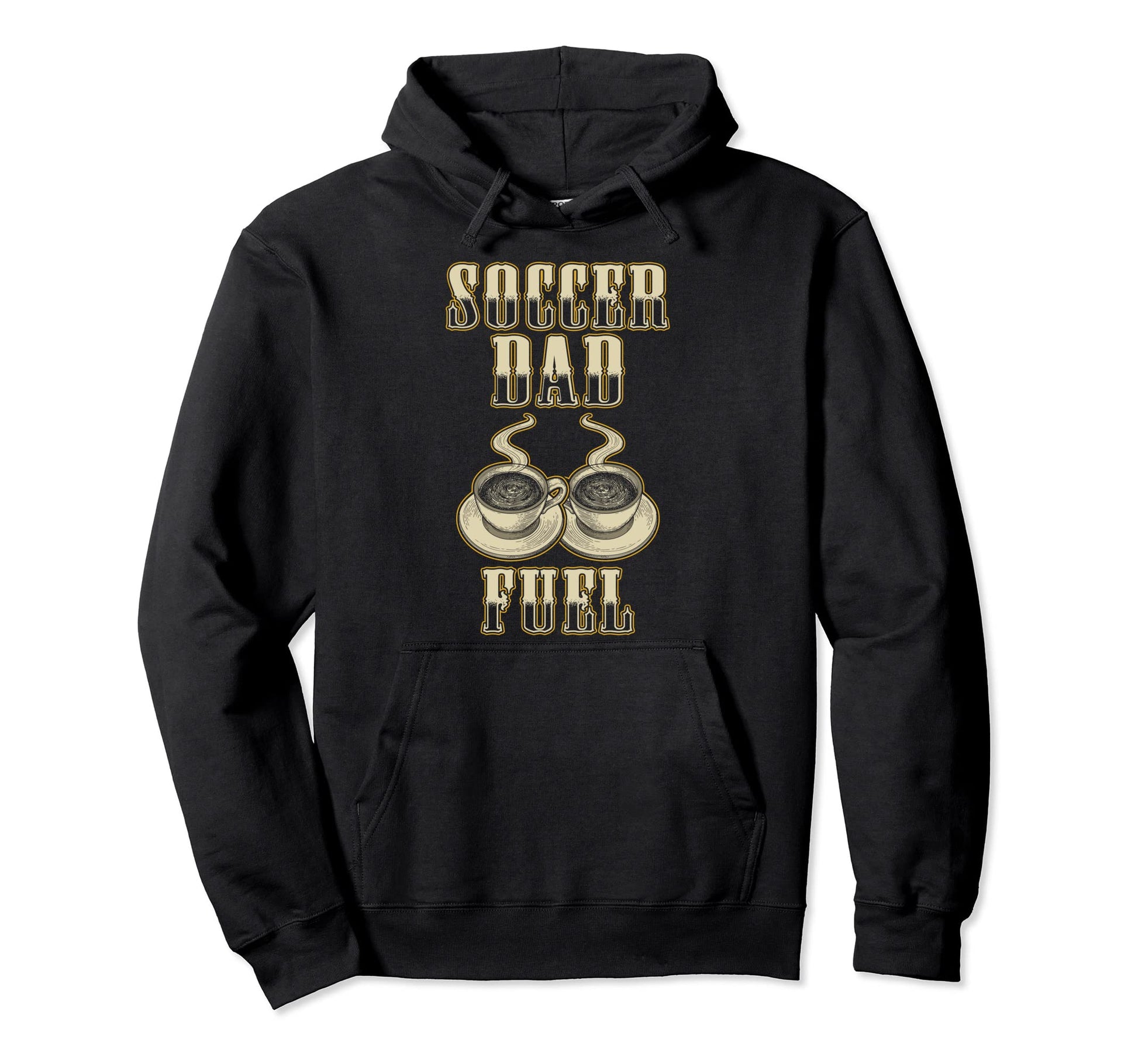New First Time Dad To Be Coffee Soccer Hoodie - Novelty Apparel for Adults - T-Shirt, Sweatshirt, Hoodie