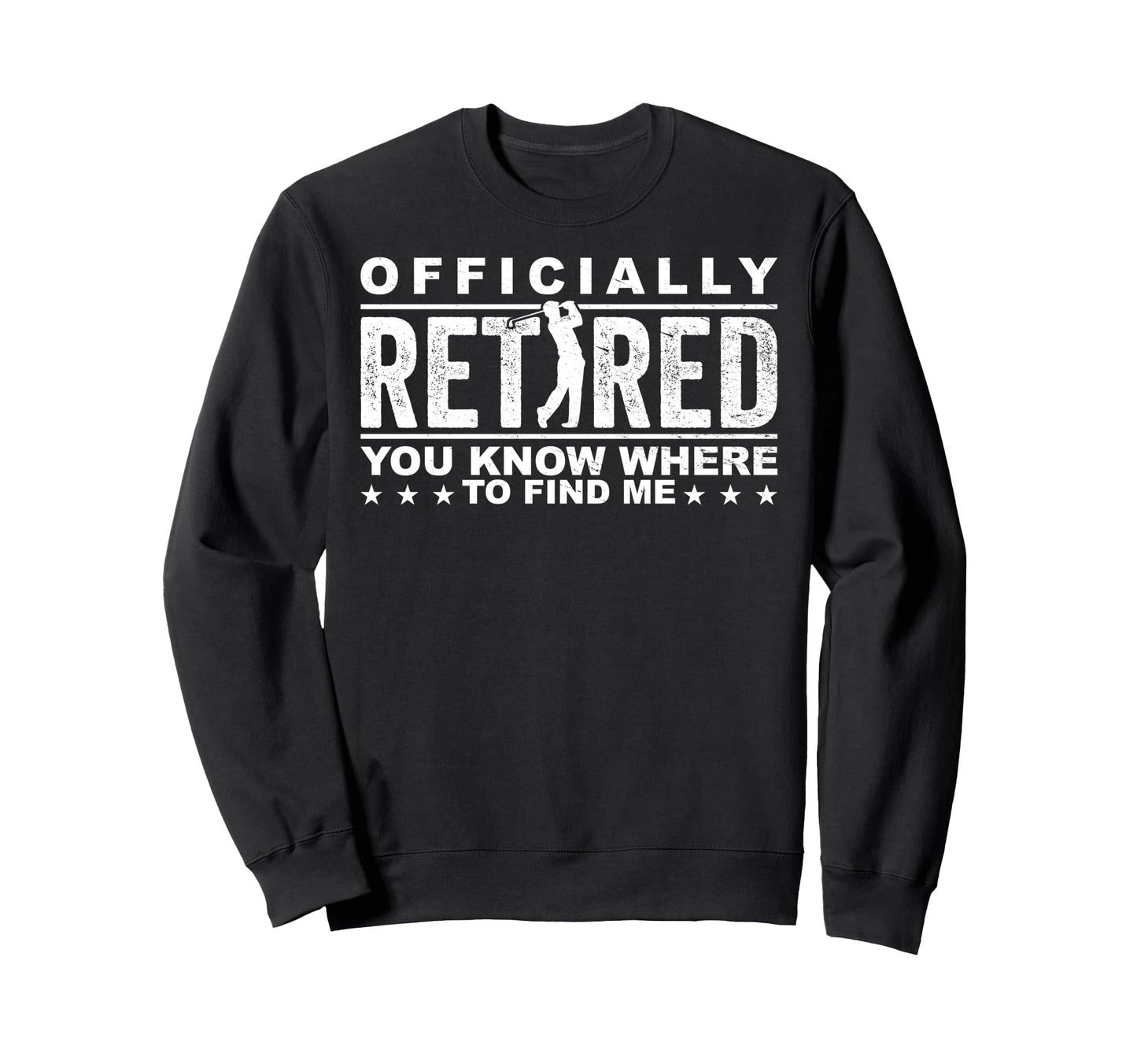 Retirement Golfer Grandpa Golfing Sweatshirt - Custom Art Print Unisex - T-Shirt, Sweatshirt, Hoodie