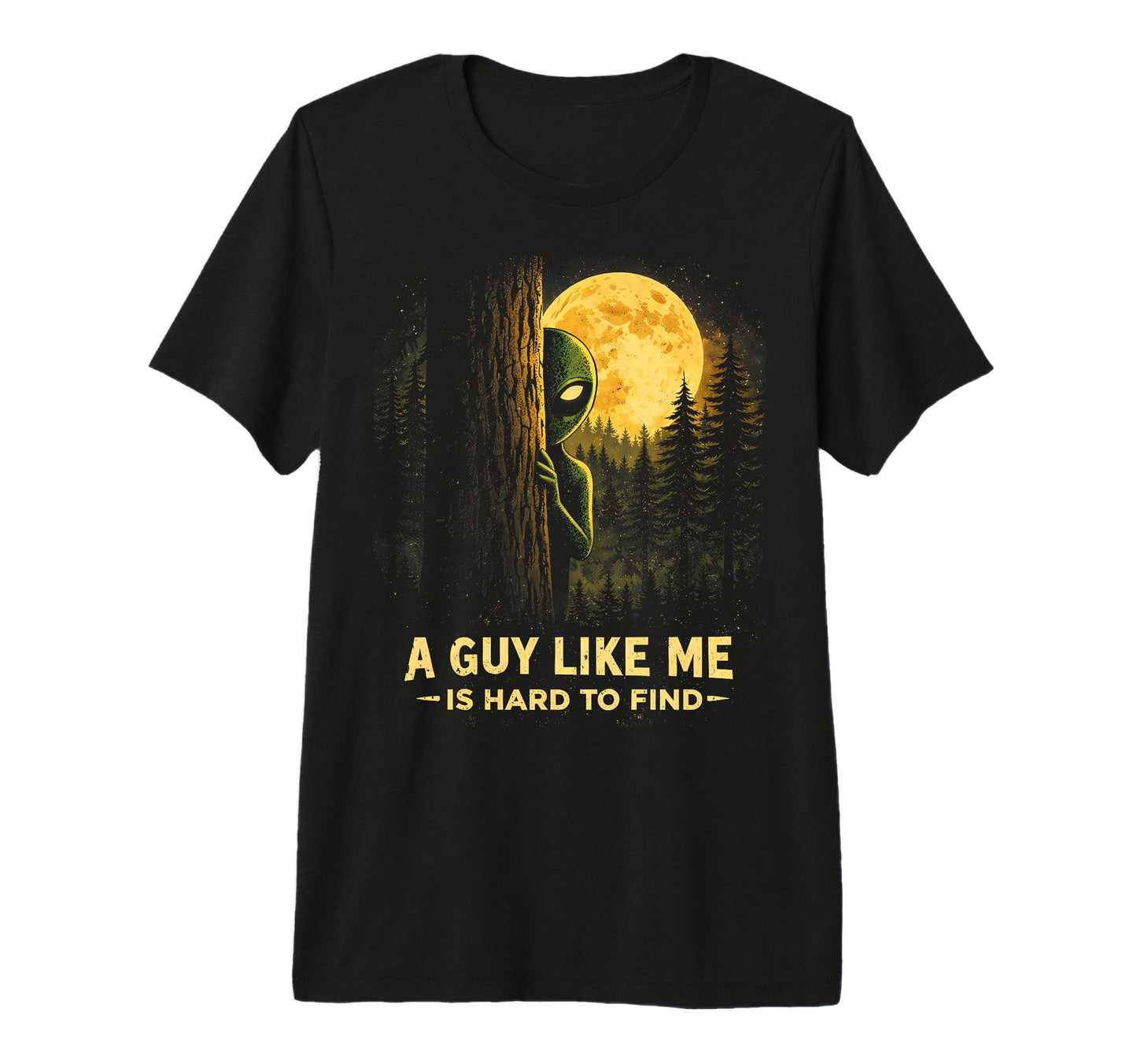 Funny Alien Sunset Forest Sci Fi Tri T-Shirt - Graphic Print for Adults - T-Shirt, Sweatshirt, Hoodie