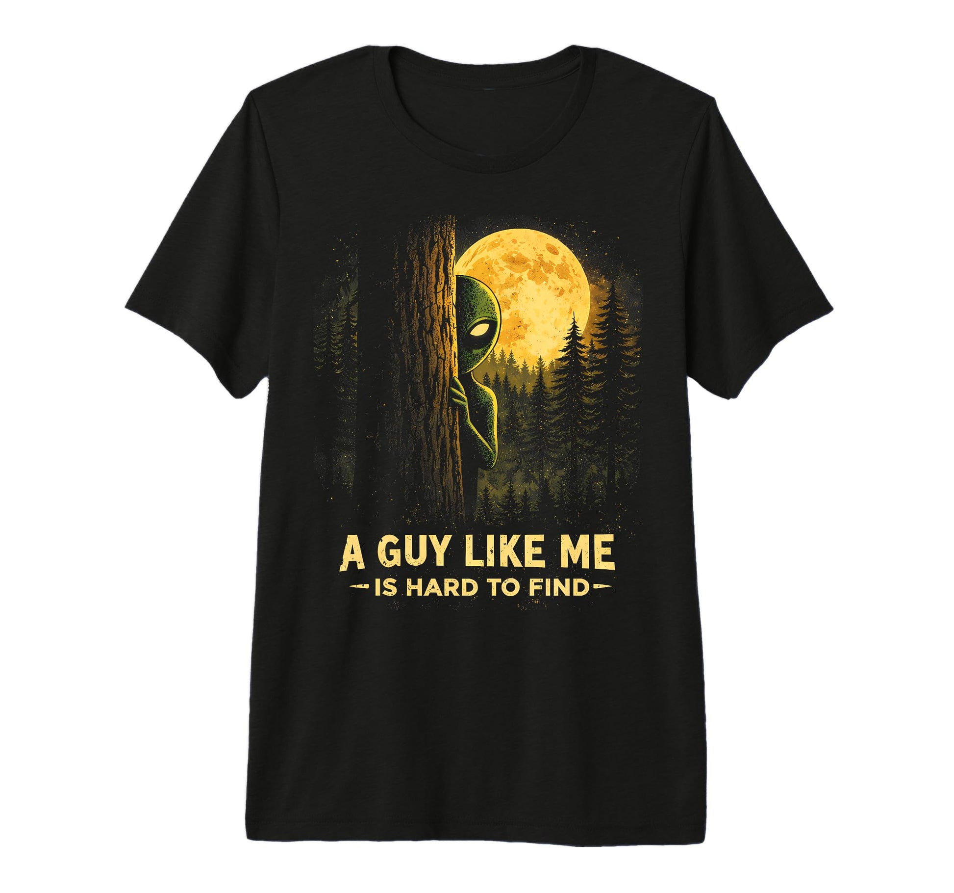 Funny Alien Sunset Forest Sci Fi Tri T-Shirt - Graphic Print for Adults - T-Shirt, Sweatshirt, Hoodie