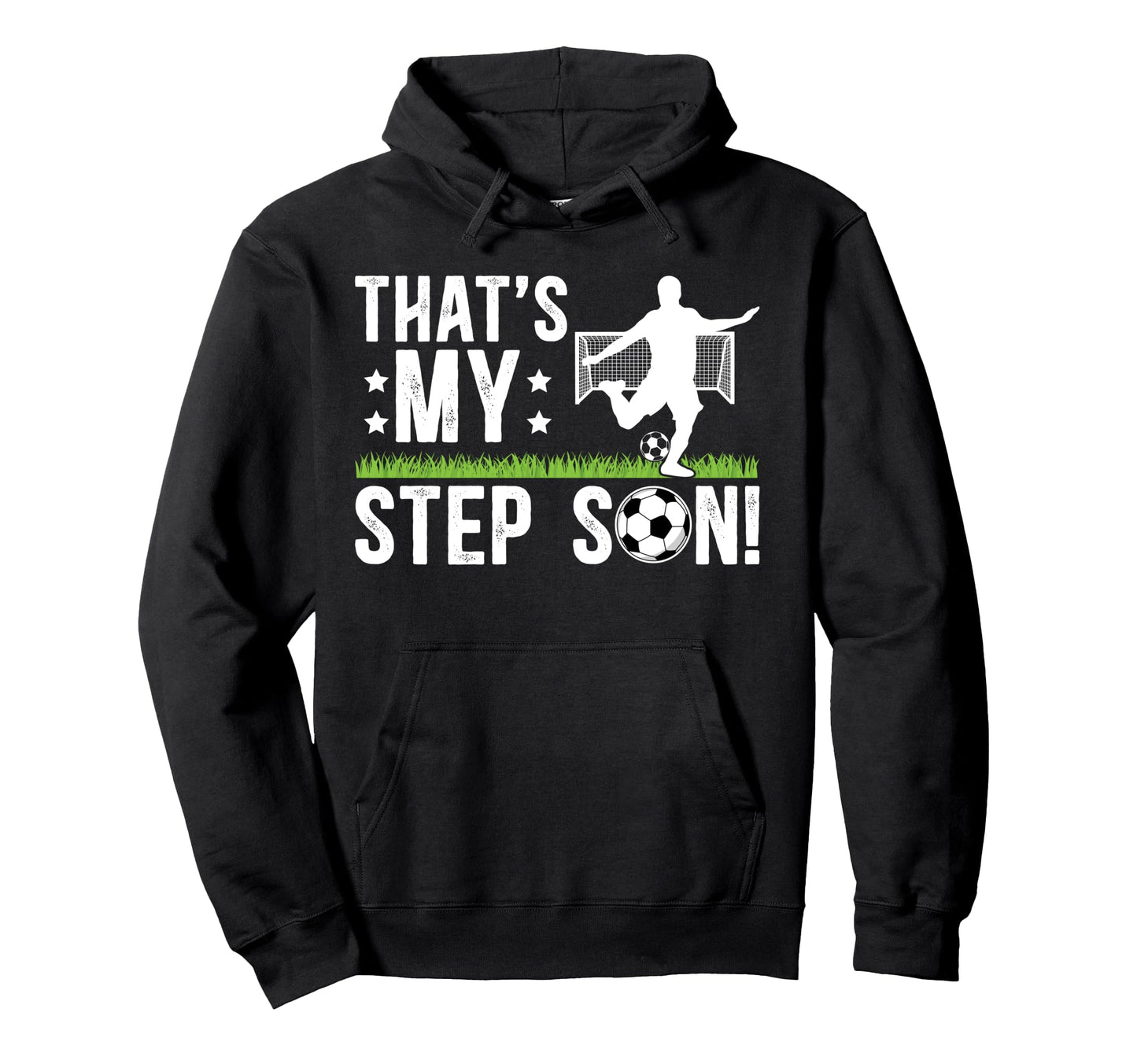 Proud Soccer Step Dad Soccer Player Hoodie - Casual Everyday Wear Unisex - T-Shirt, Sweatshirt, Hoodie
