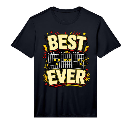 Best Dad Ever Guitar Chords Musician T-Shirt - Trendy Graphic Unisex - T-Shirt, Sweatshirt, Hoodie