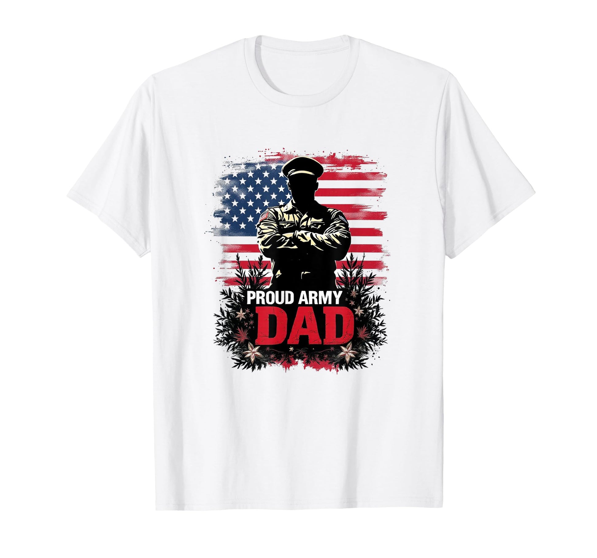 Proud Army Dad Army Forces American Flag T-Shirt - Unique Graphic Men Women - T-Shirt, Sweatshirt, Hoodie