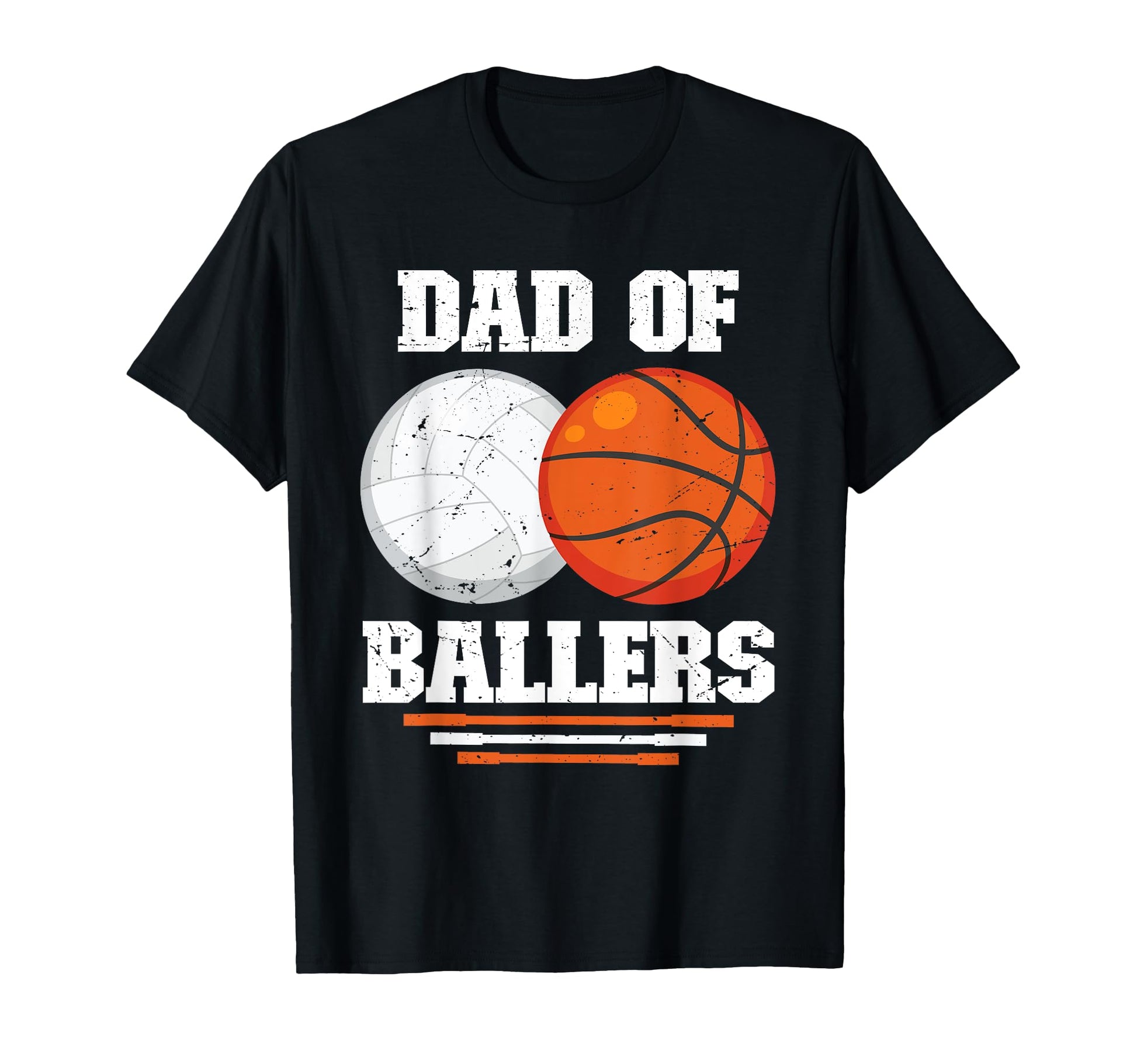 Dad Ballers Basketball Volleyball T-Shirt - Aesthetic Graphic Men Women - T-Shirt, Sweatshirt, Hoodie