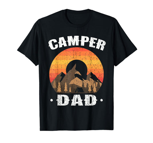Camper Dad Sunset Camping Outdoor T-Shirt - Streetwear Style Men Women - T-Shirt, Sweatshirt, Hoodie