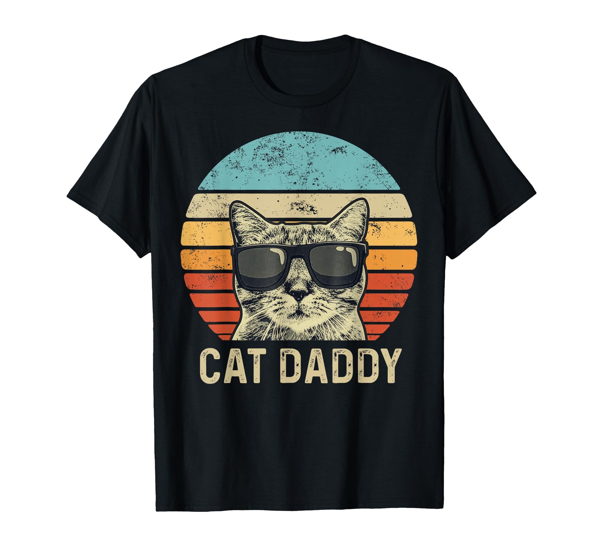 Cat Daddy Cat Sunglasses Cat Dad T-Shirt - Custom Art Print for Adults - T-Shirt, Sweatshirt, Hoodie