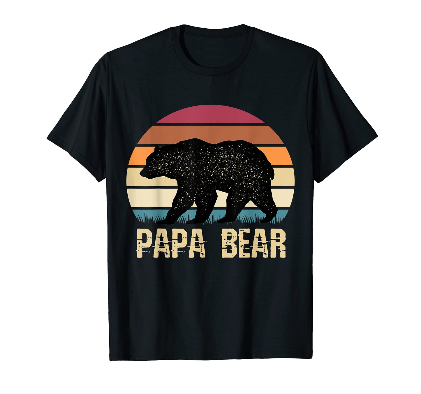 Papa Bear Hiking Camping Dad Bear T-Shirt - Custom Art Print Unisex - T-Shirt, Sweatshirt, Hoodie