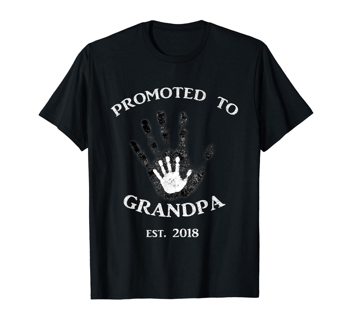 Mens Promoted To Grandpa 2018 T-Shirt - Casual Everyday Wear for Adults - T-Shirt, Sweatshirt, Hoodie