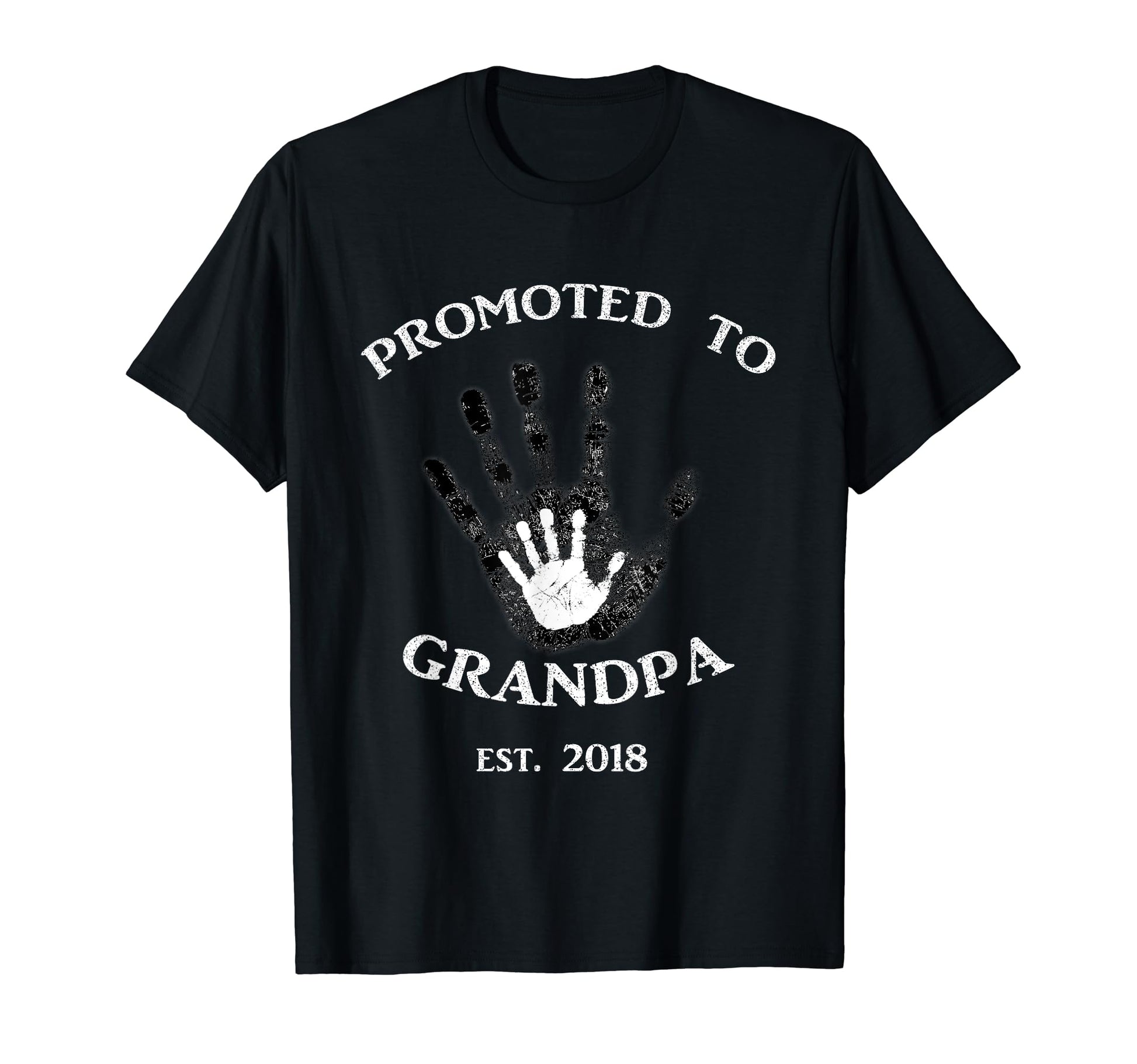 Mens Promoted To Grandpa 2018 T-Shirt - Casual Everyday Wear for Adults - T-Shirt, Sweatshirt, Hoodie