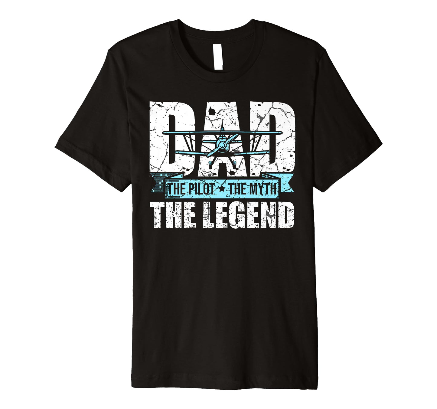 Mens Dad Pilot Myth Legend T-Shirt - Graphic Print for Adults - T-Shirt, Sweatshirt, Hoodie