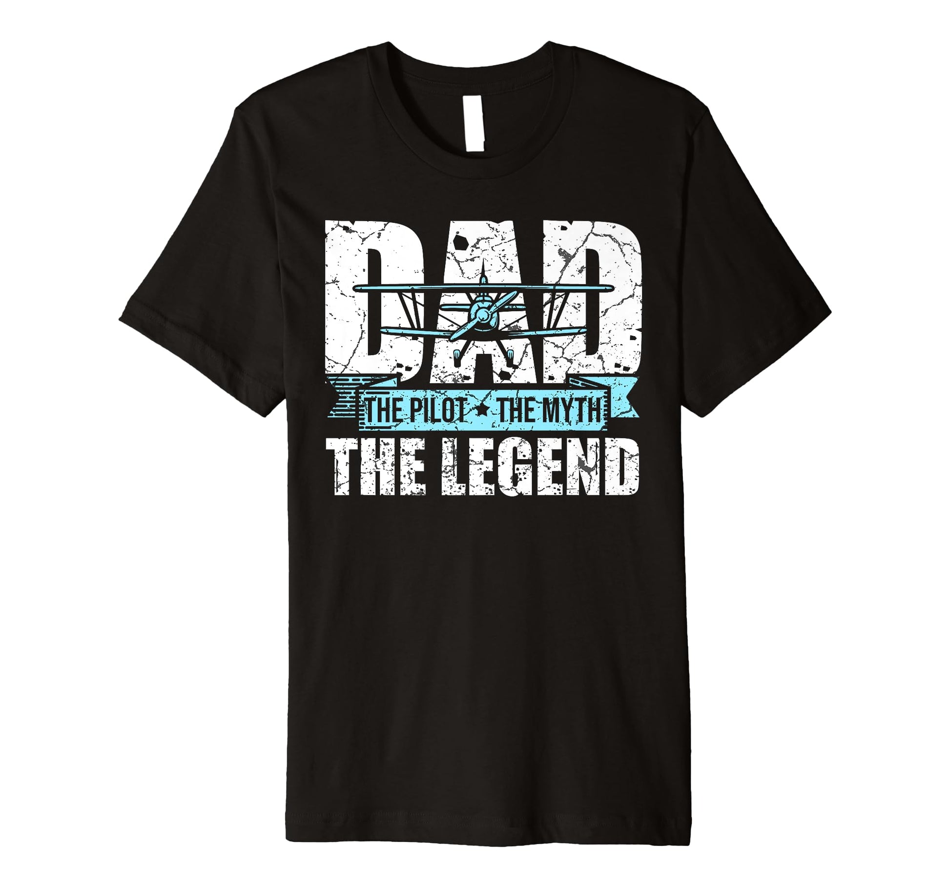 Mens Dad Pilot Myth Legend T-Shirt - Graphic Print for Adults - T-Shirt, Sweatshirt, Hoodie