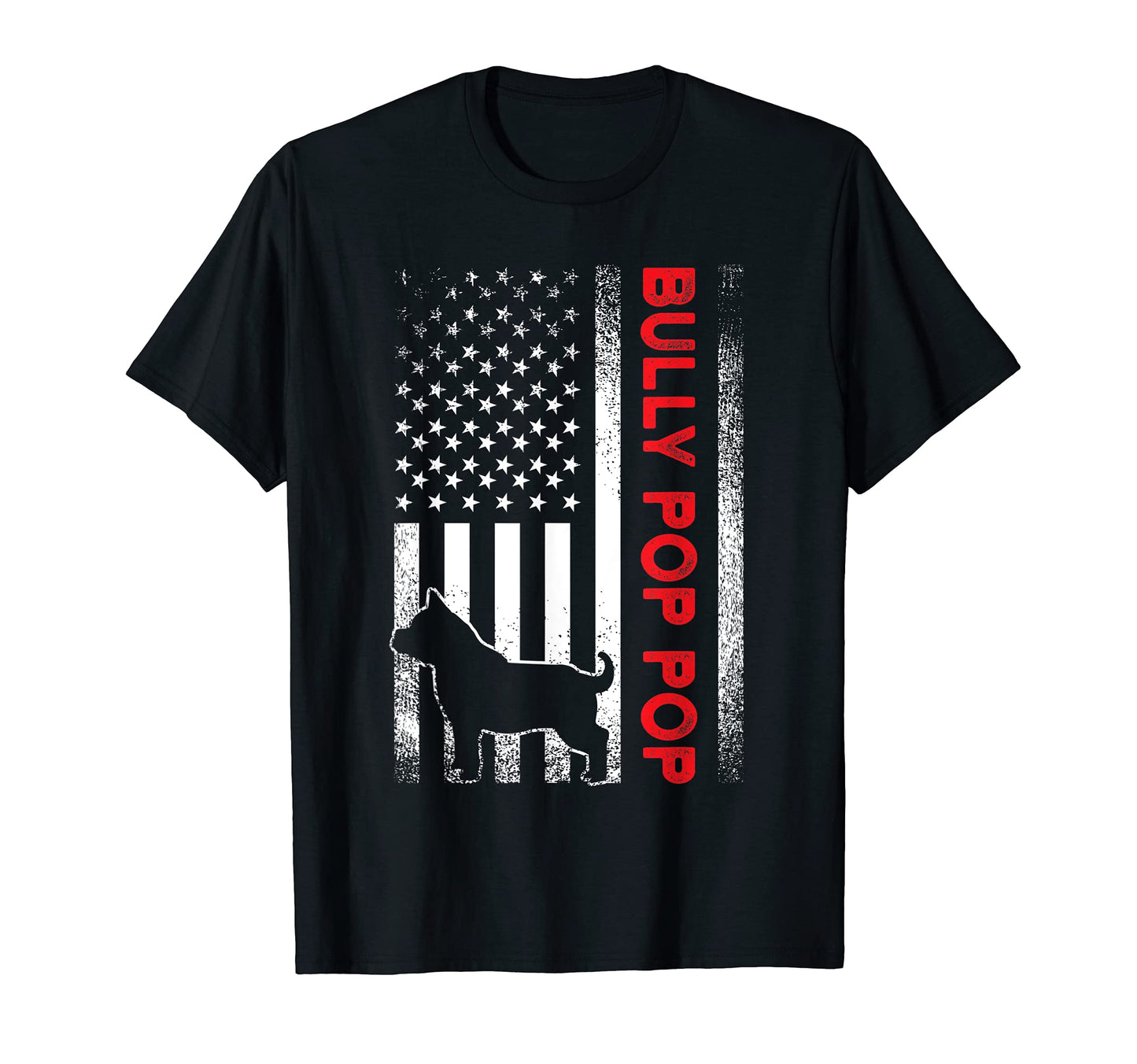 Mens Bully Or Pitbull Dog American T-Shirt - Minimalist Print for Adults - T-Shirt, Sweatshirt, Hoodie