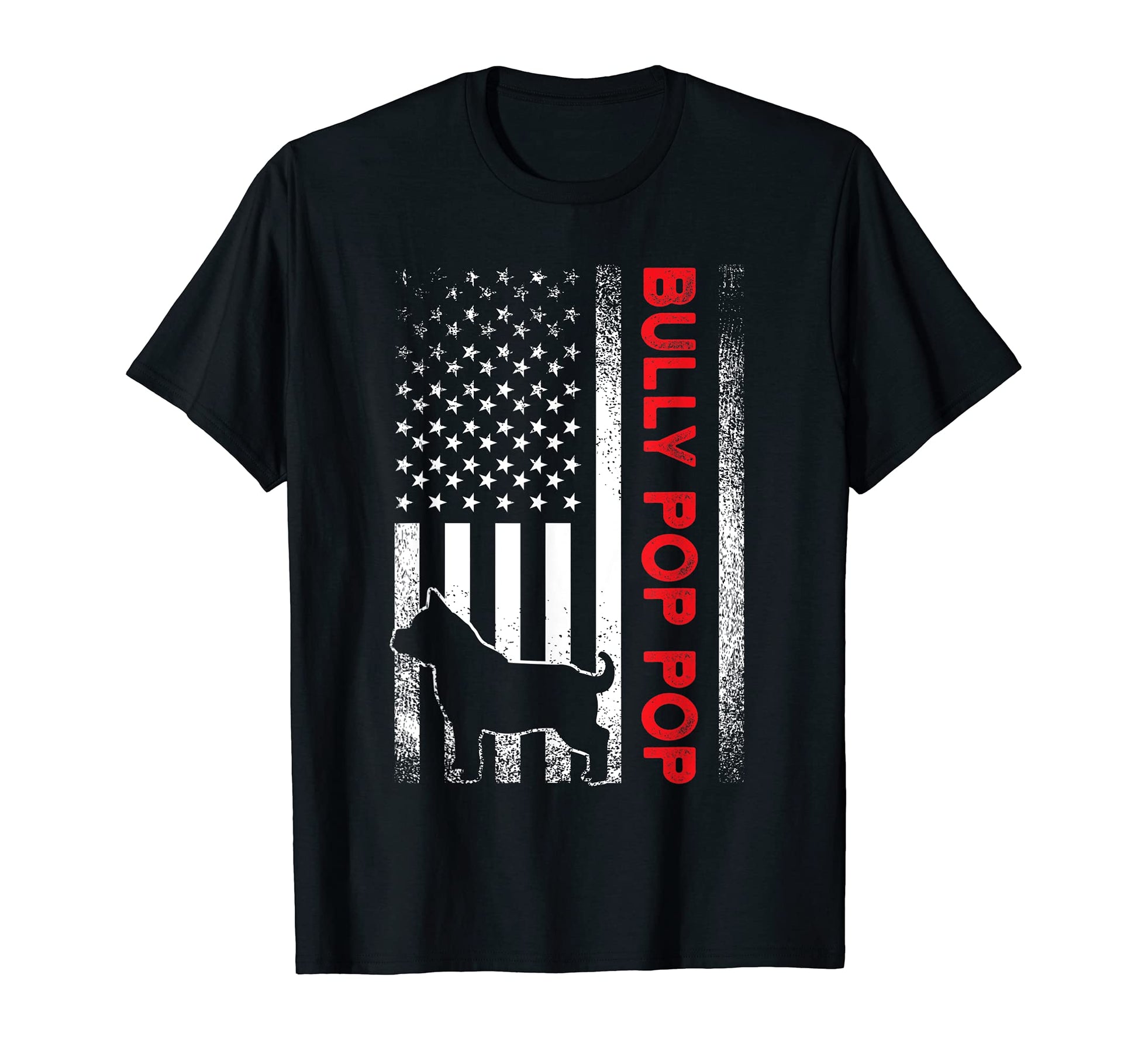 Mens Bully Or Pitbull Dog American T-Shirt - Minimalist Print for Adults - T-Shirt, Sweatshirt, Hoodie