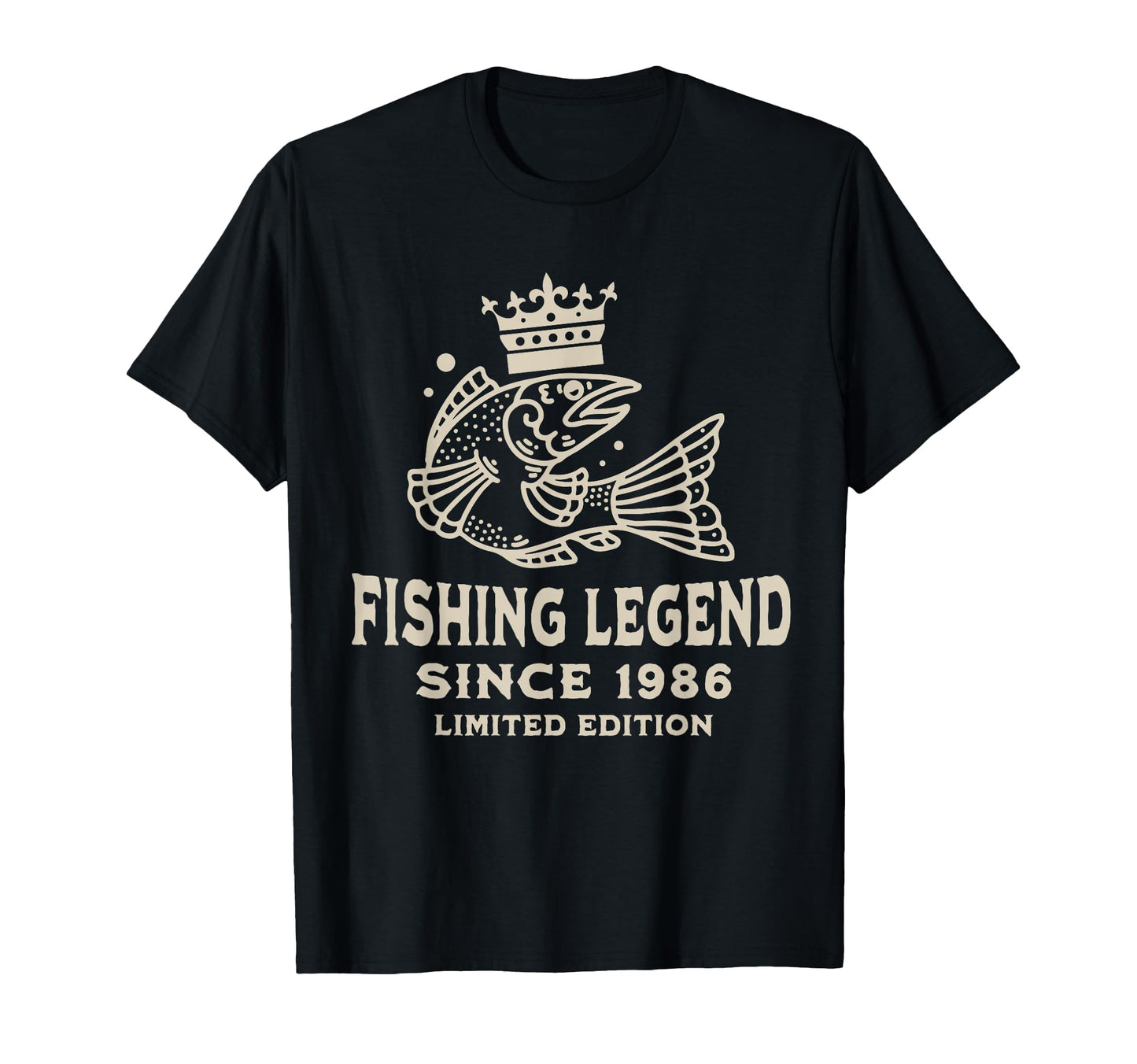 Fishing Catching Fish Legend Since 1986 T-Shirt - Aesthetic Graphic Unisex - T-Shirt, Sweatshirt, Hoodie