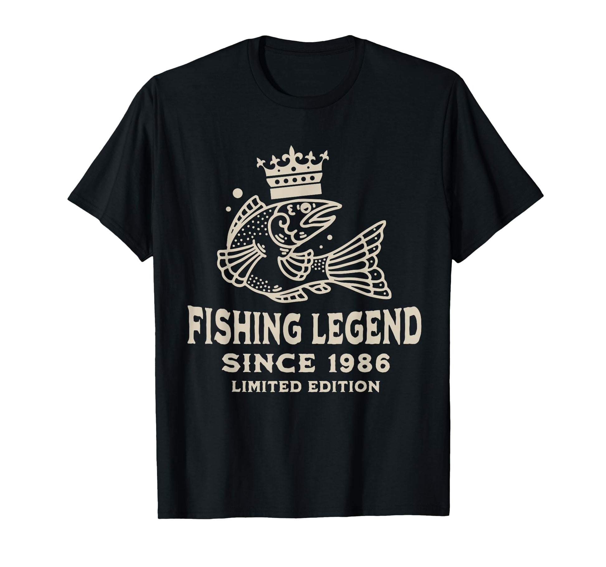 Fishing Catching Fish Legend Since 1986 T-Shirt - Aesthetic Graphic Unisex - T-Shirt, Sweatshirt, Hoodie
