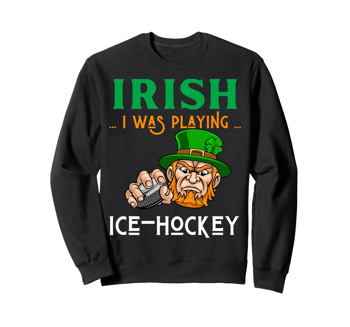 P Is Playing Ice Hockey Funny Sweatshirt - Minimalist Print Men Women - T-Shirt, Sweatshirt, Hoodie