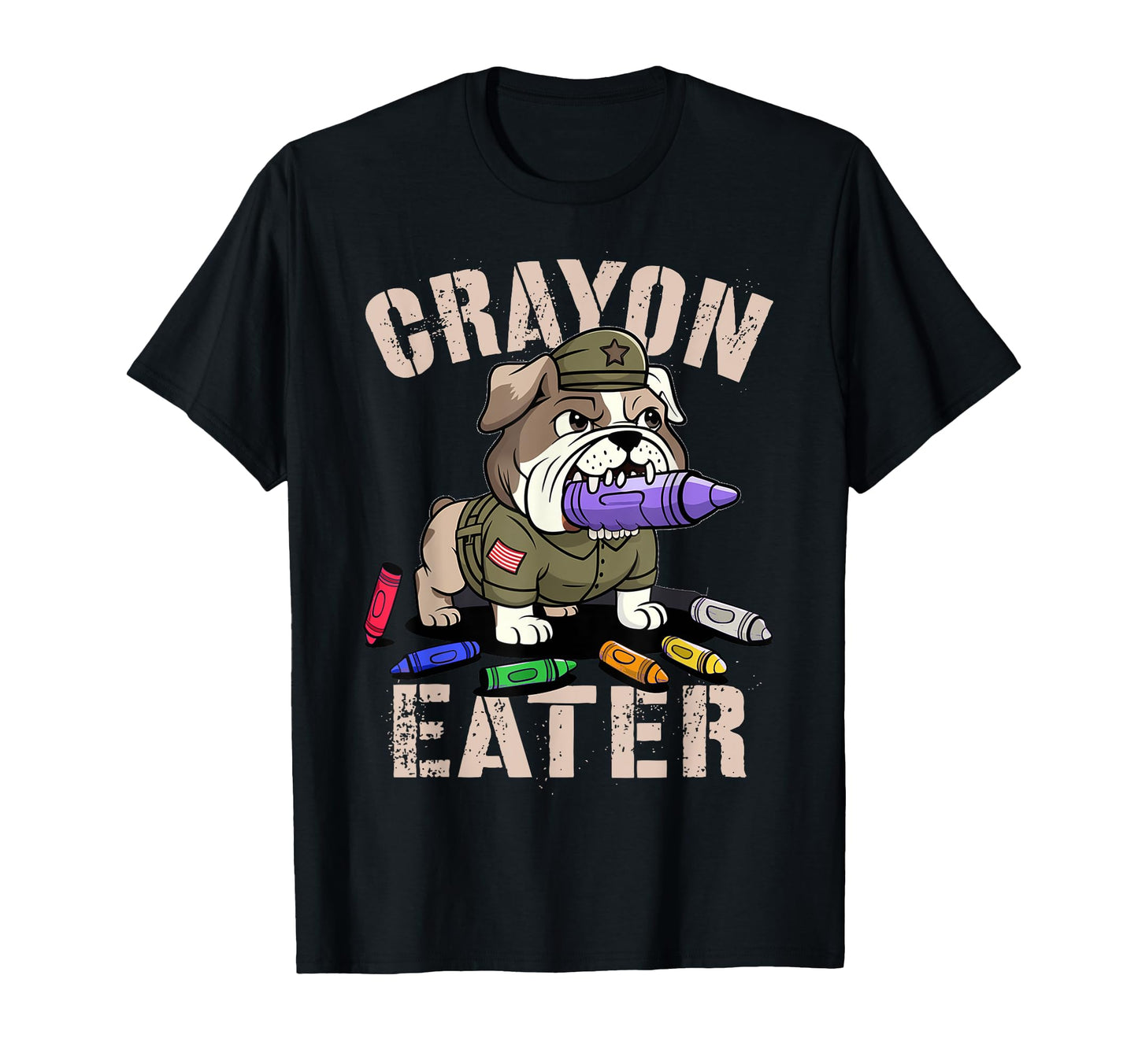 Crayon Eater Veterans Old Vet T-Shirt - Custom Art Print for Adults - T-Shirt, Sweatshirt, Hoodie