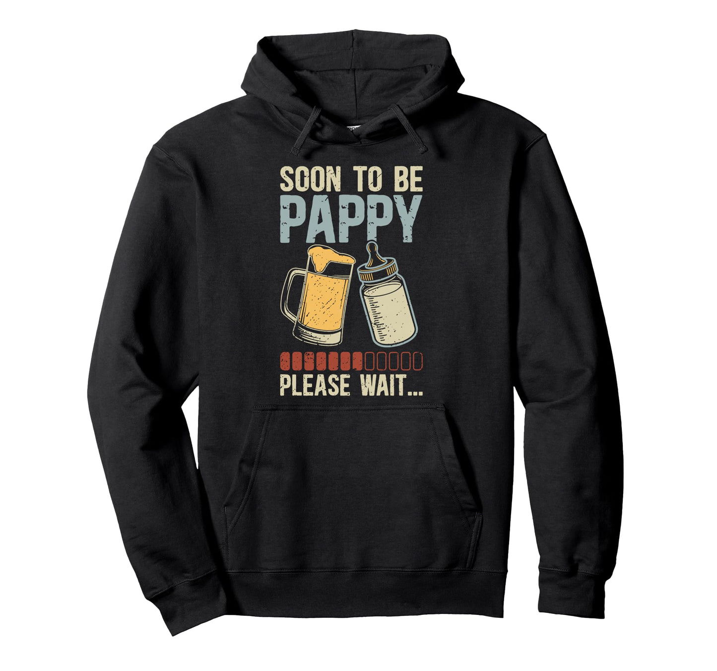 Soon To Be Pappy Promoted To Pappy Hoodie - Custom Art Print for Adults - T-Shirt, Sweatshirt, Hoodie