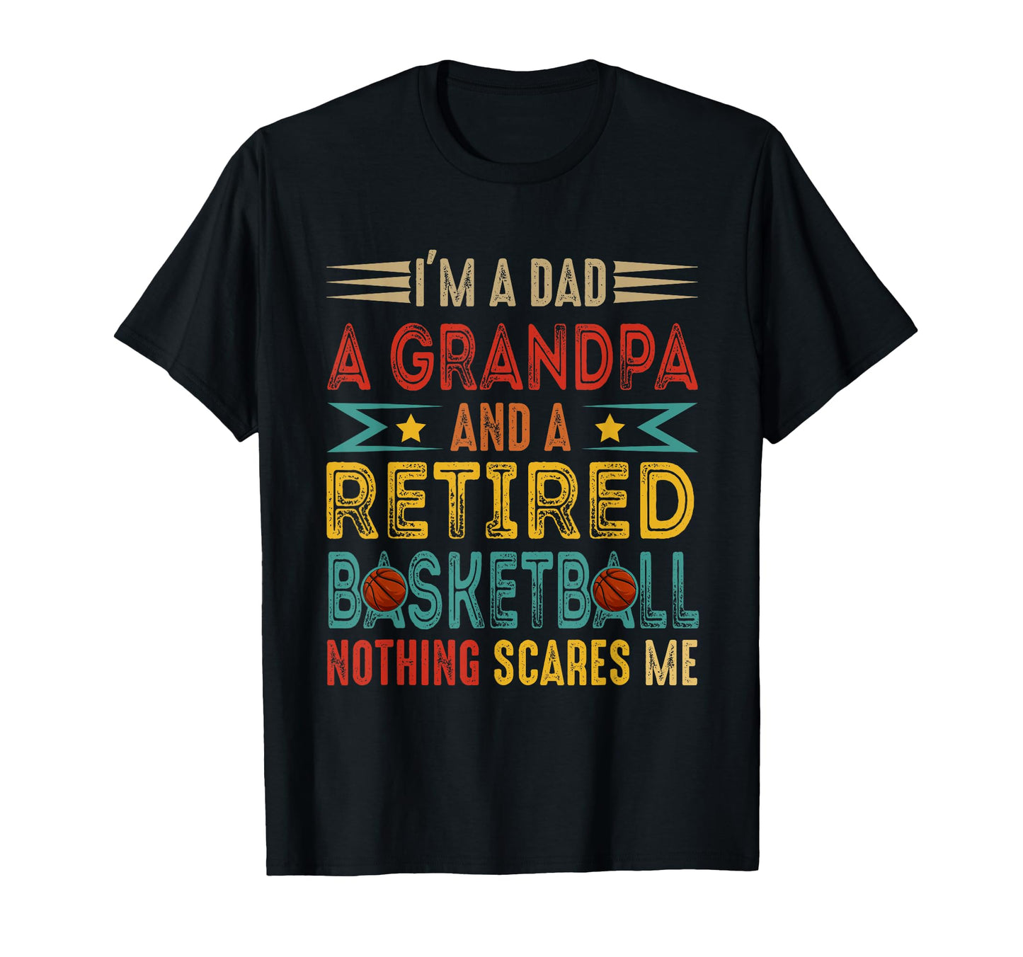 Im Dad Grandpa Retired Basketball T-Shirt - Trendy Graphic for Adults - T-Shirt, Sweatshirt, Hoodie