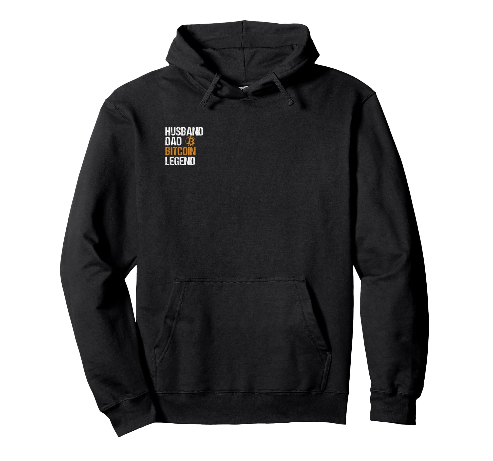 Husband Dad Bitcoin Legend Hoodie - Graphic Print for Adults - T-Shirt, Sweatshirt, Hoodie