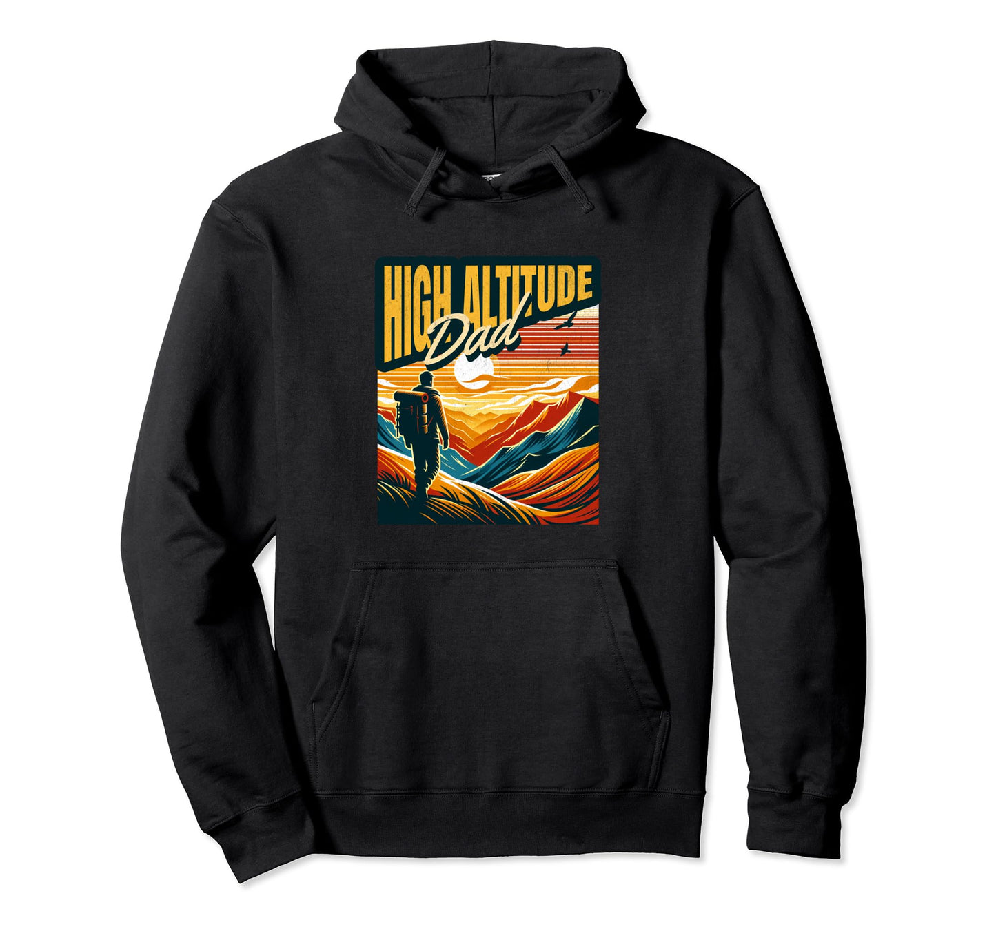 Hiking Dad Mountain Climbing Hoodie - Aesthetic Graphic for Adults - T-Shirt, Sweatshirt, Hoodie