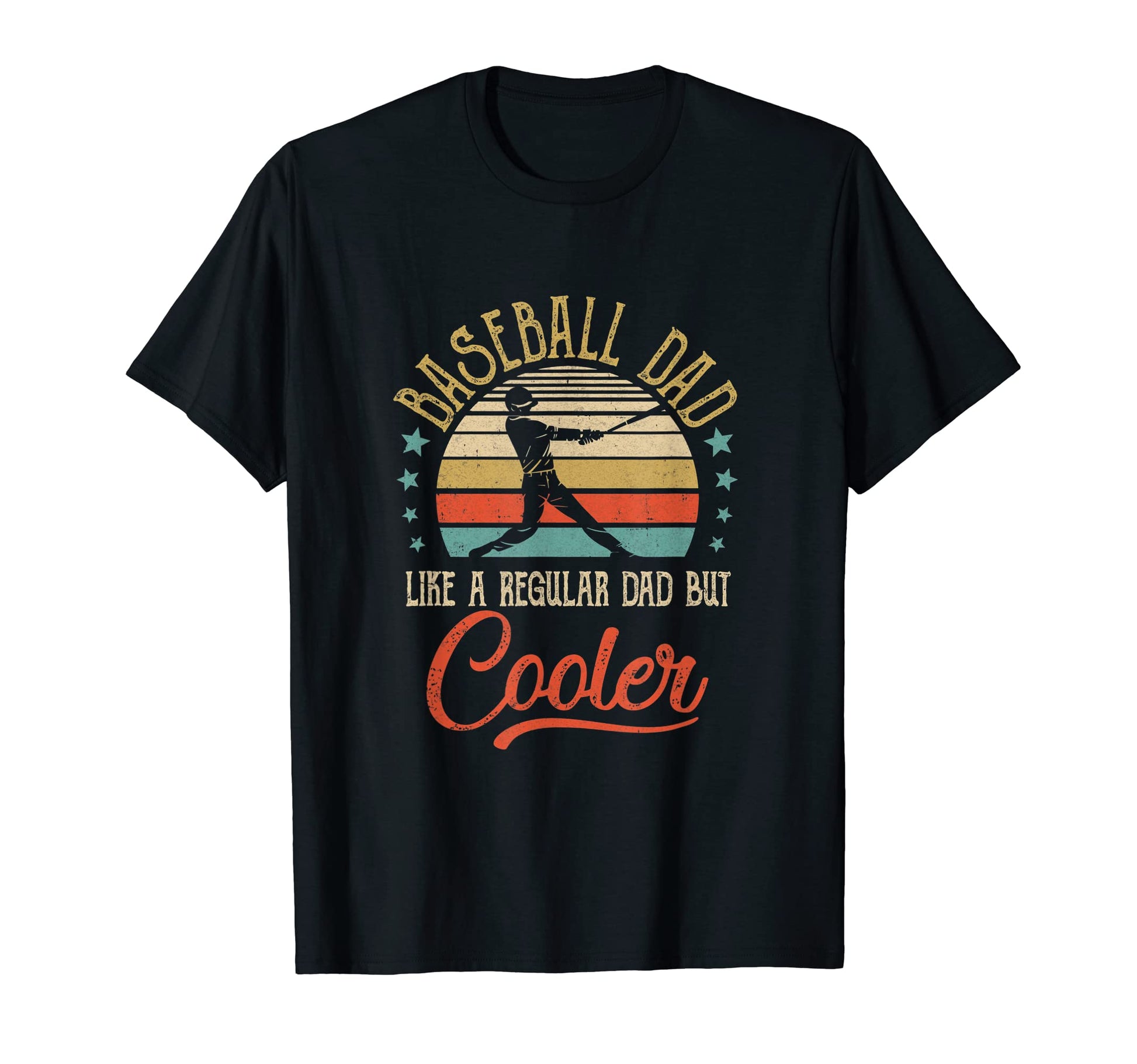 Baseball Dad Like Regular Dad Cooler T-Shirt - Custom Art Print Men Women - T-Shirt, Sweatshirt, Hoodie
