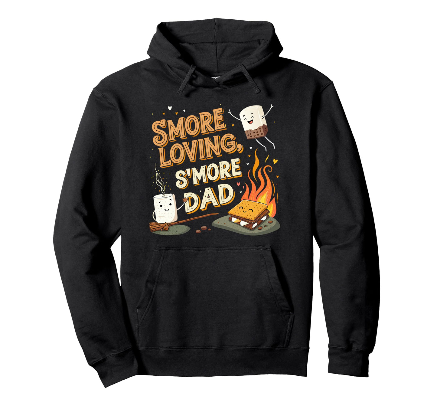 Smore Loving Campfire Fathers Day Hoodie - Minimalist Print Men Women - T-Shirt, Sweatshirt, Hoodie