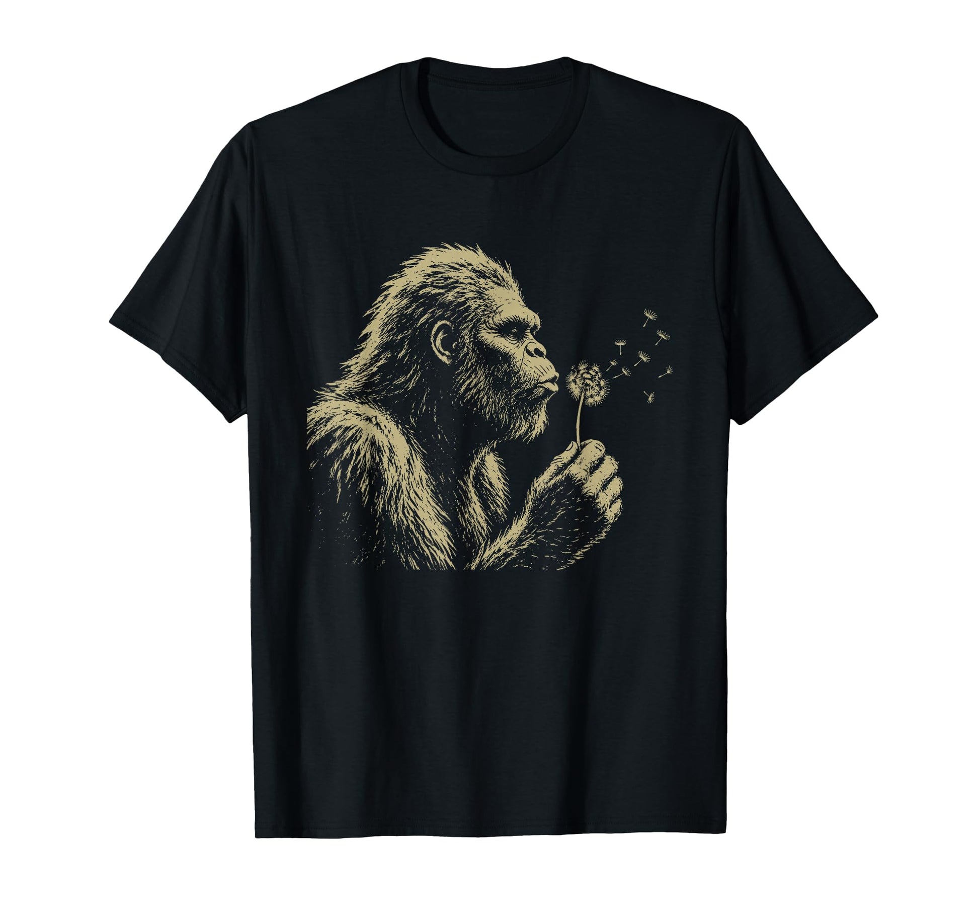 Blowing Wishes Funny Bigfoot Blowing T-Shirt - Minimalist Print for Adults - T-Shirt, Sweatshirt, Hoodie