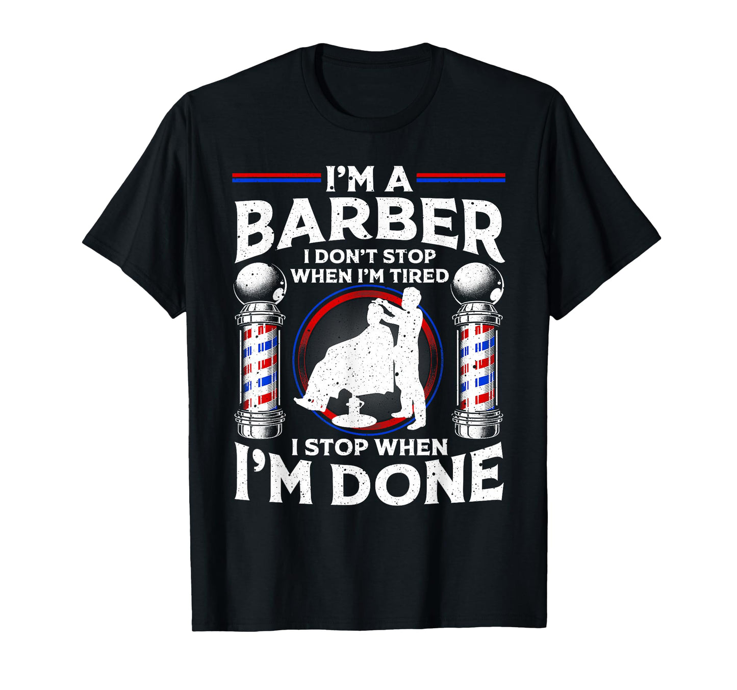 Funny Barber Designs Dad T-Shirt - Fun Novelty Design Men Women - T-Shirt, Sweatshirt, Hoodie