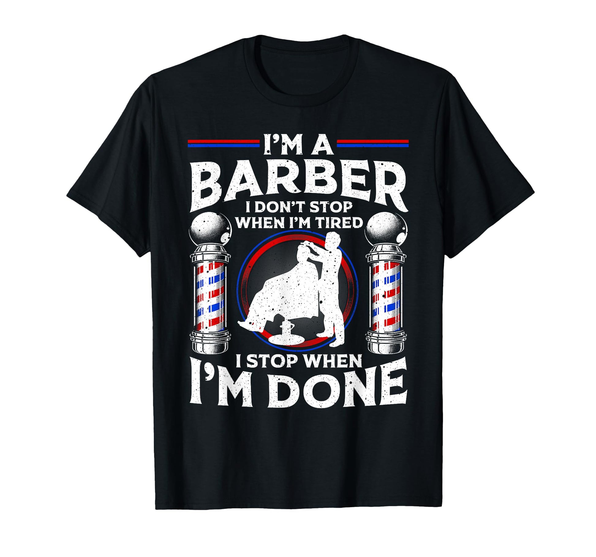 Funny Barber Designs Dad T-Shirt - Fun Novelty Design Men Women - T-Shirt, Sweatshirt, Hoodie