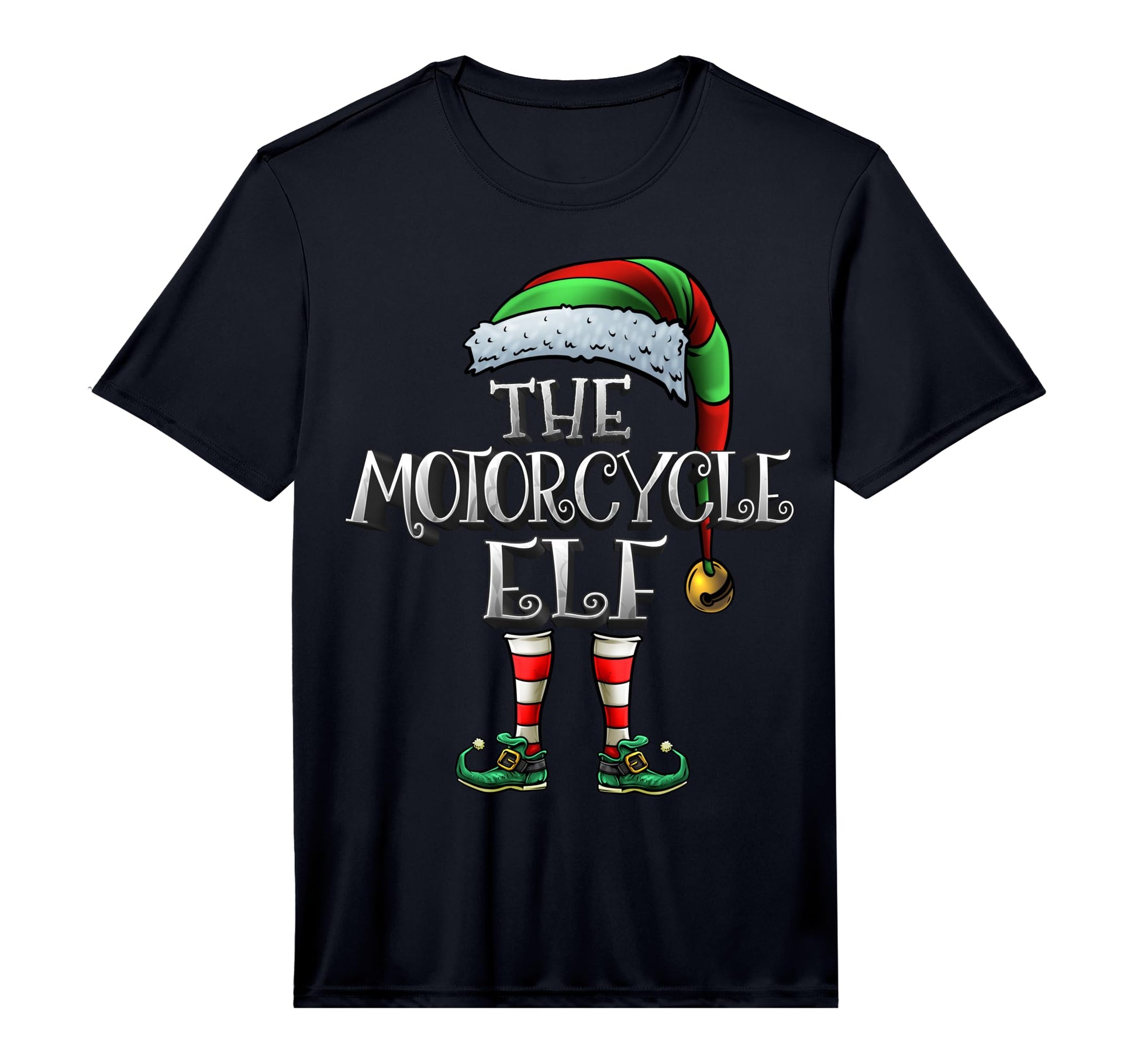 Motorcycle Elf Matching Family T-Shirt - Custom Art Print for Adults - T-Shirt, Sweatshirt, Hoodie