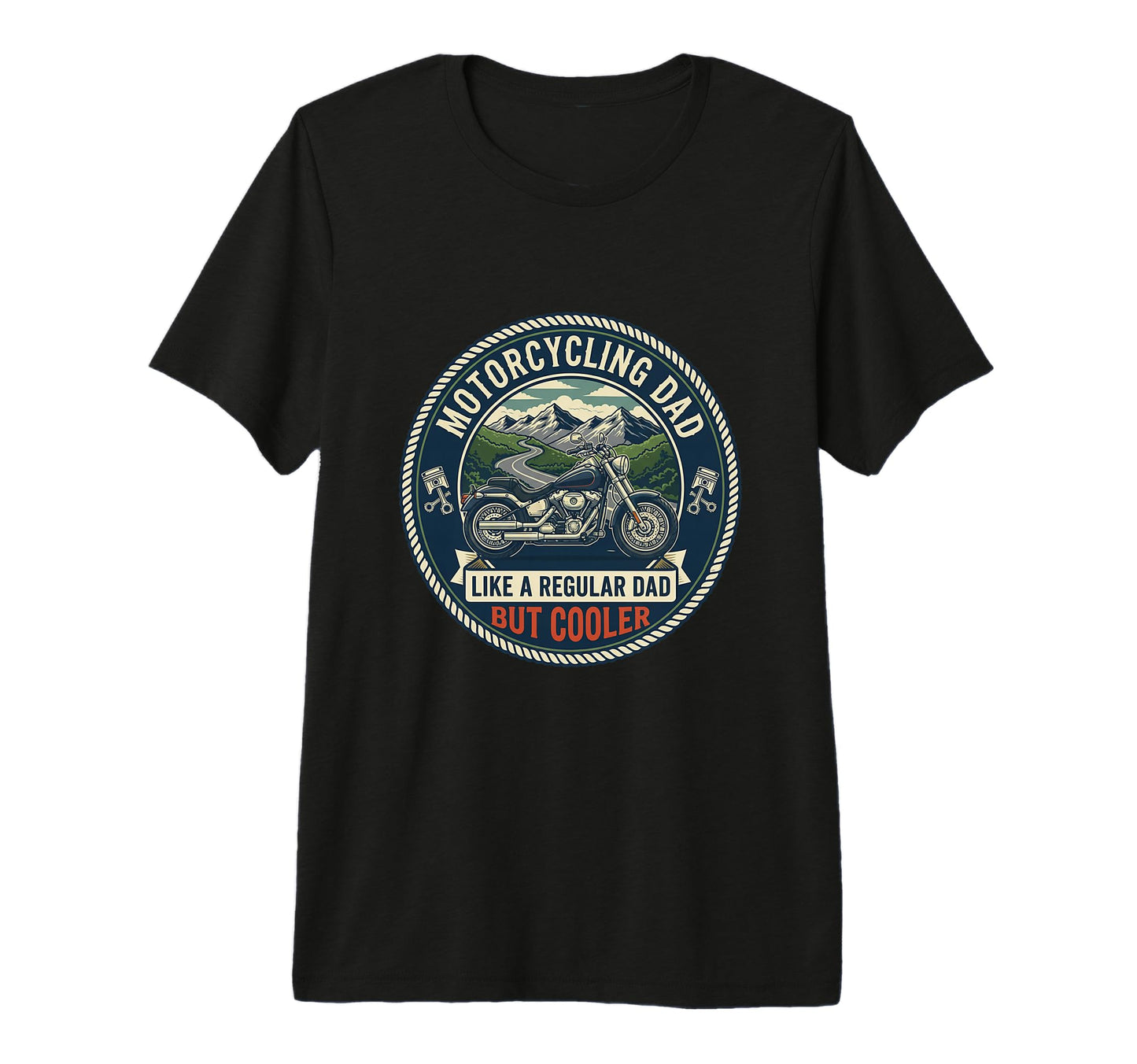 Mens Motorcycling Dad Biker T-Shirt - Streetwear Style for Adults - T-Shirt, Sweatshirt, Hoodie