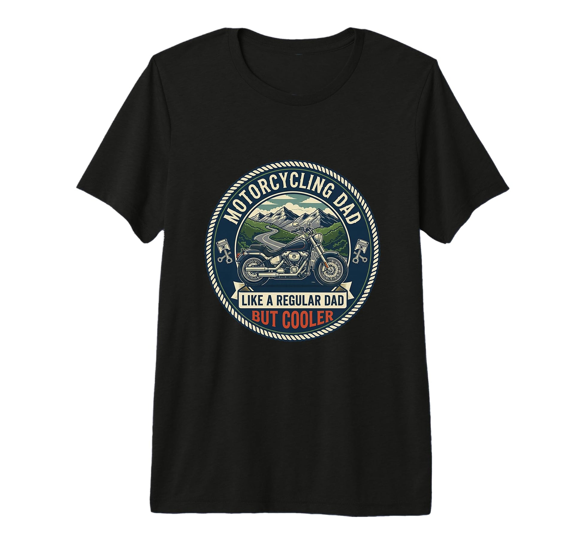 Mens Motorcycling Dad Biker T-Shirt - Streetwear Style for Adults - T-Shirt, Sweatshirt, Hoodie