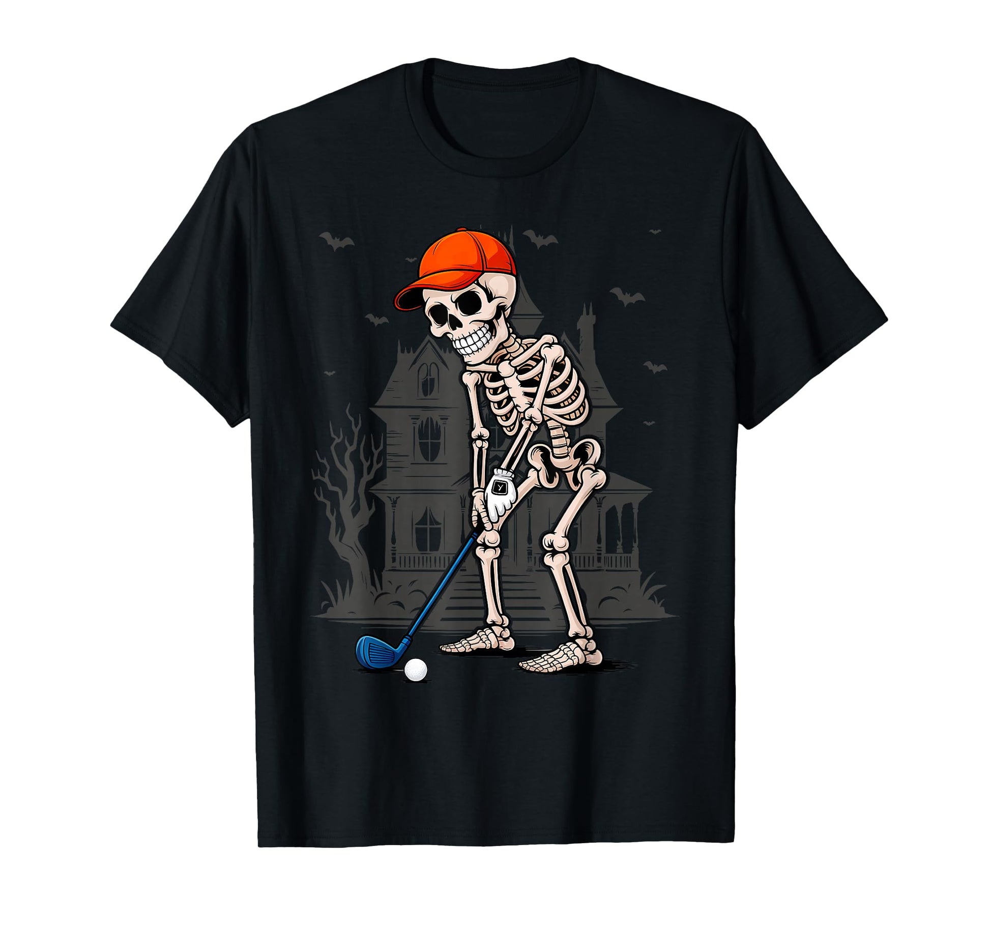Funny Skeleton Golf Player Golfer Dad T-Shirt - Aesthetic Graphic Unisex - T-Shirt, Sweatshirt, Hoodie