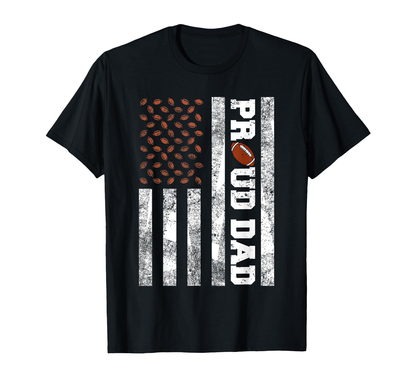 Proud Dad American Distressed Flag T-Shirt - Novelty Apparel Men Women - T-Shirt, Sweatshirt, Hoodie