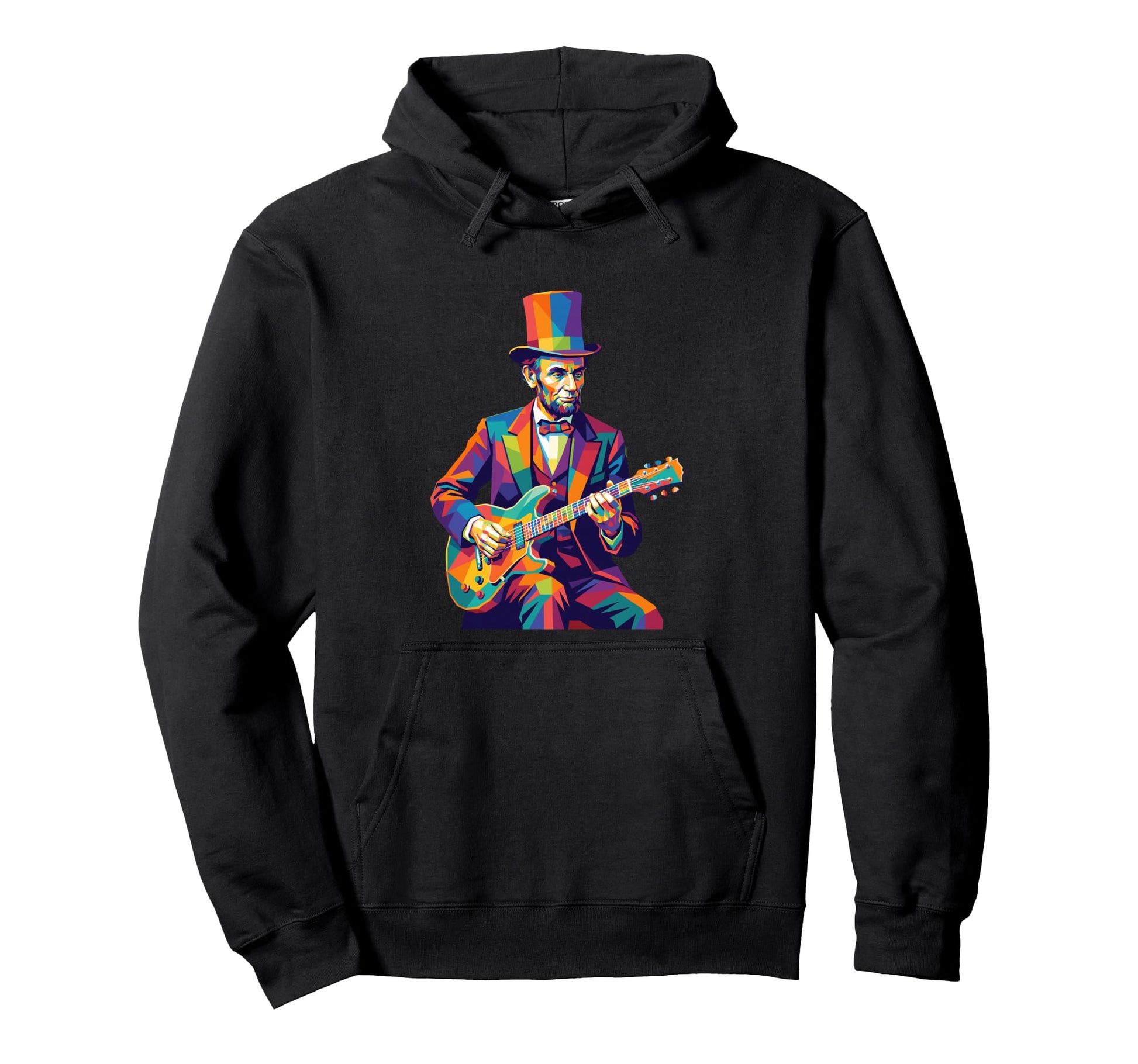 Abraham Lincoln Abe Lincoln Playing Hoodie - Aesthetic Graphic for Adults - T-Shirt, Sweatshirt, Hoodie