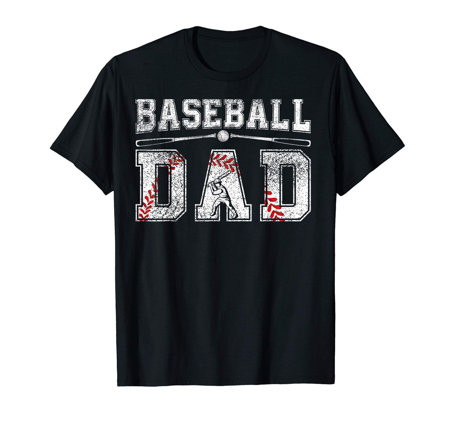 Baseball Dad Fathers Day Daddy Papa Father T-Shirt - Graphic Print Unisex - T-Shirt, Sweatshirt, Hoodie