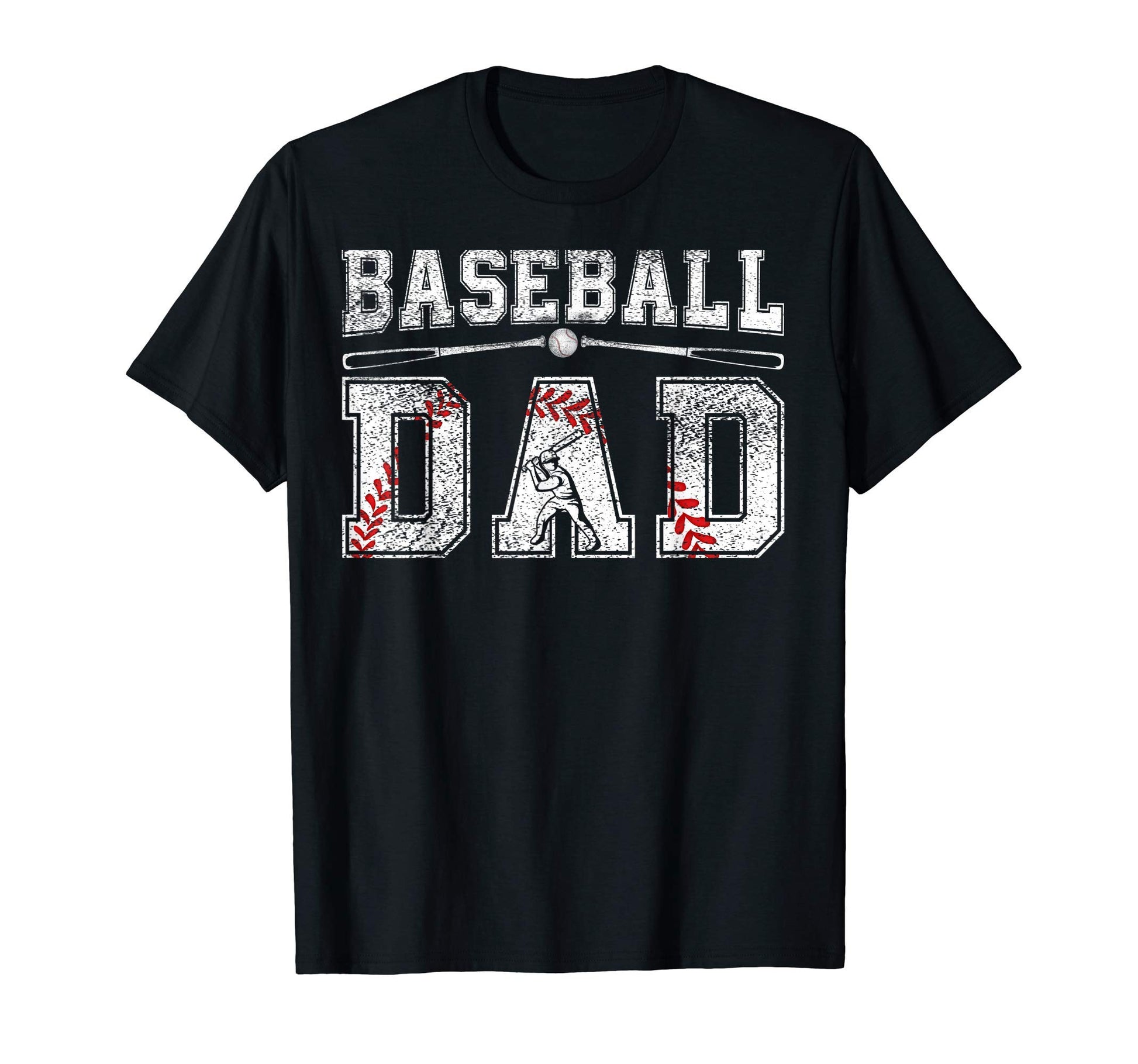 Baseball Dad Fathers Day Daddy Papa Father T-Shirt - Graphic Print Unisex - T-Shirt, Sweatshirt, Hoodie
