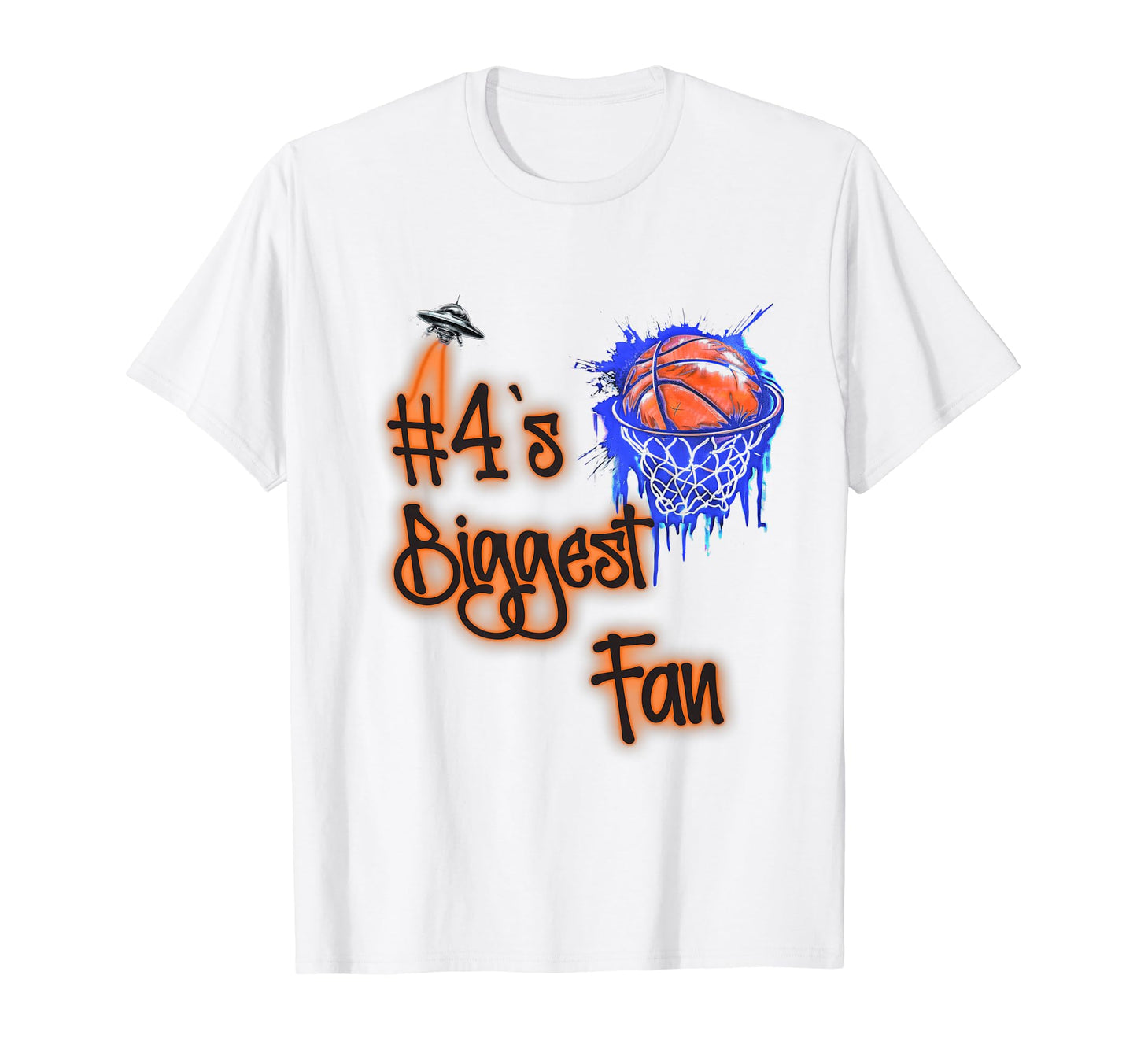 4 Biggest Fan Basketball Player T-Shirt - Casual Everyday Wear Unisex - T-Shirt, Sweatshirt, Hoodie